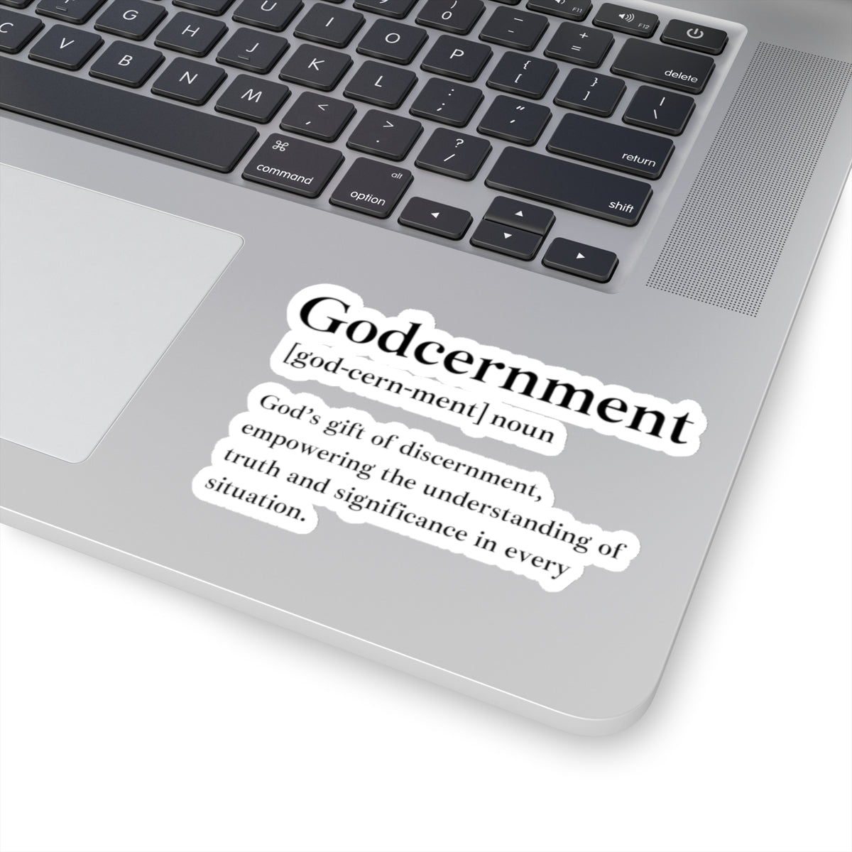 Godcernment Kiss-Cut Stickers - Custom Vinyl Stickers for Creative Decor