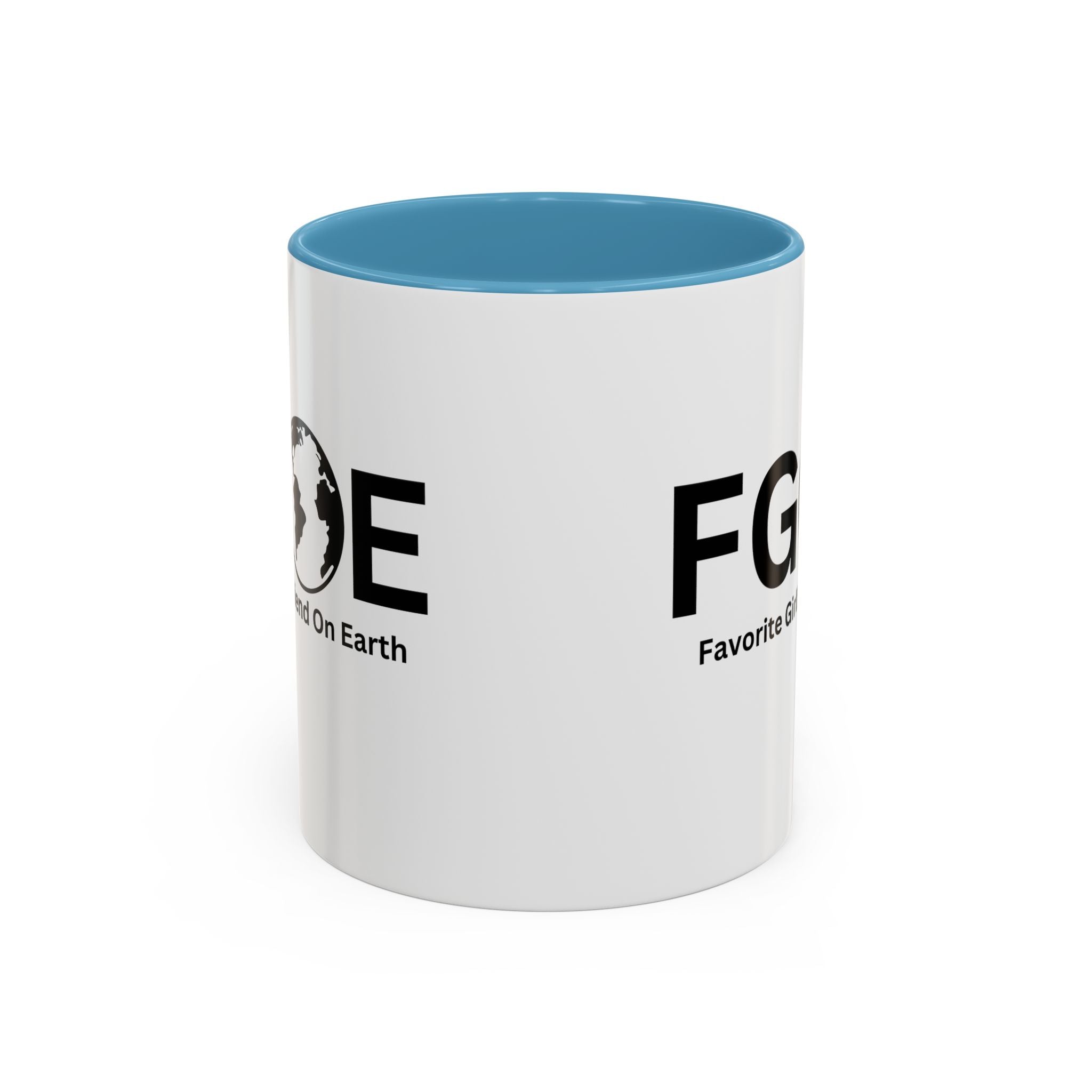 Favorite Girlfriend On Earth (FGOE) Accent Coffee Mug (11oz, 15oz)