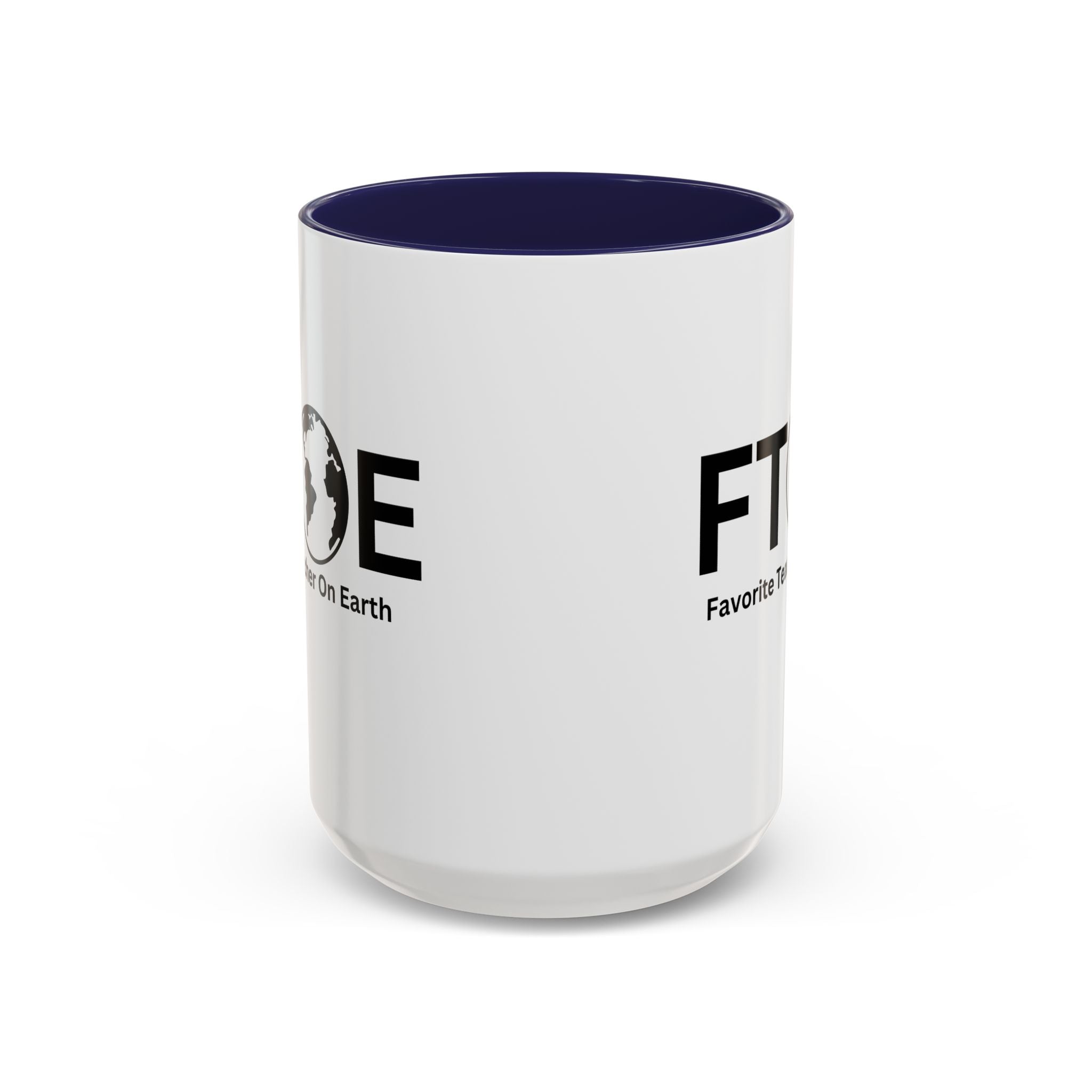 Favorite Teacher On Earth (FTOE) Accent Coffee Mug (11oz, 15oz)