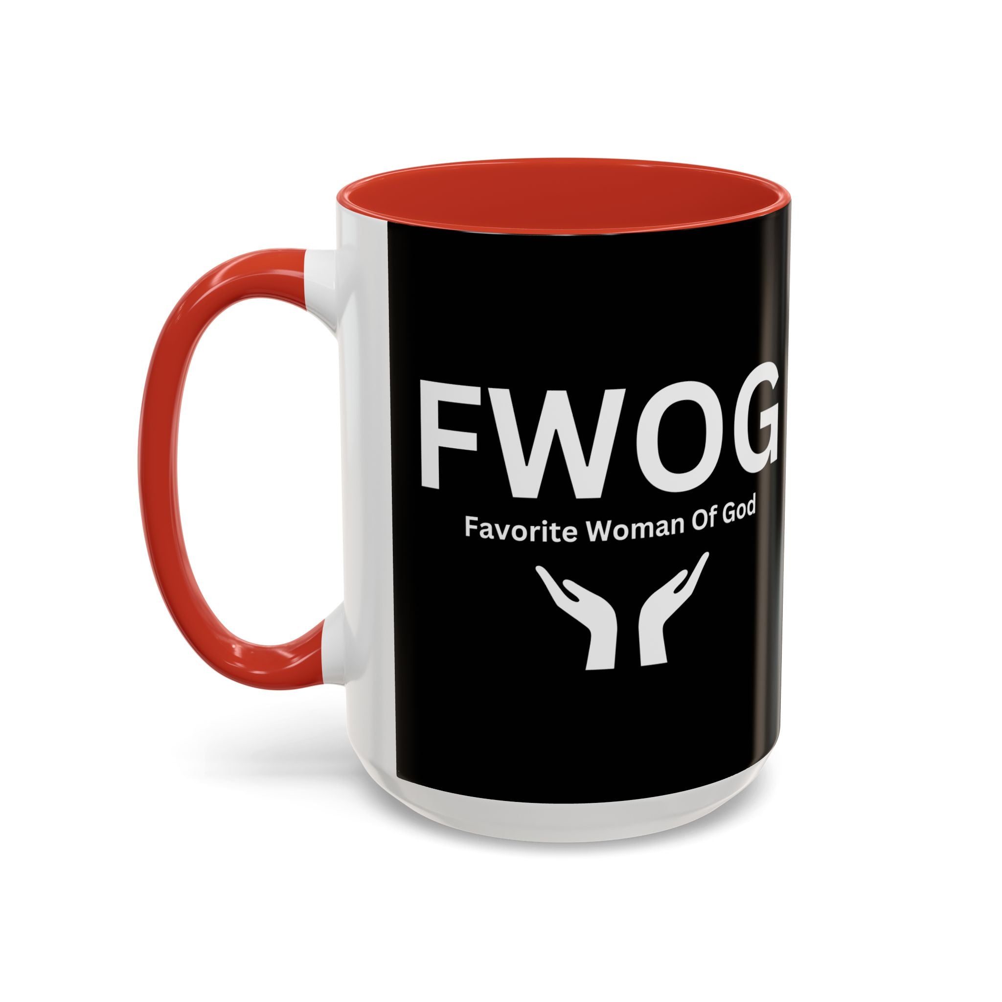 Favorite Woman of God (FWOG) Accent Coffee Mug (11oz, 15oz)