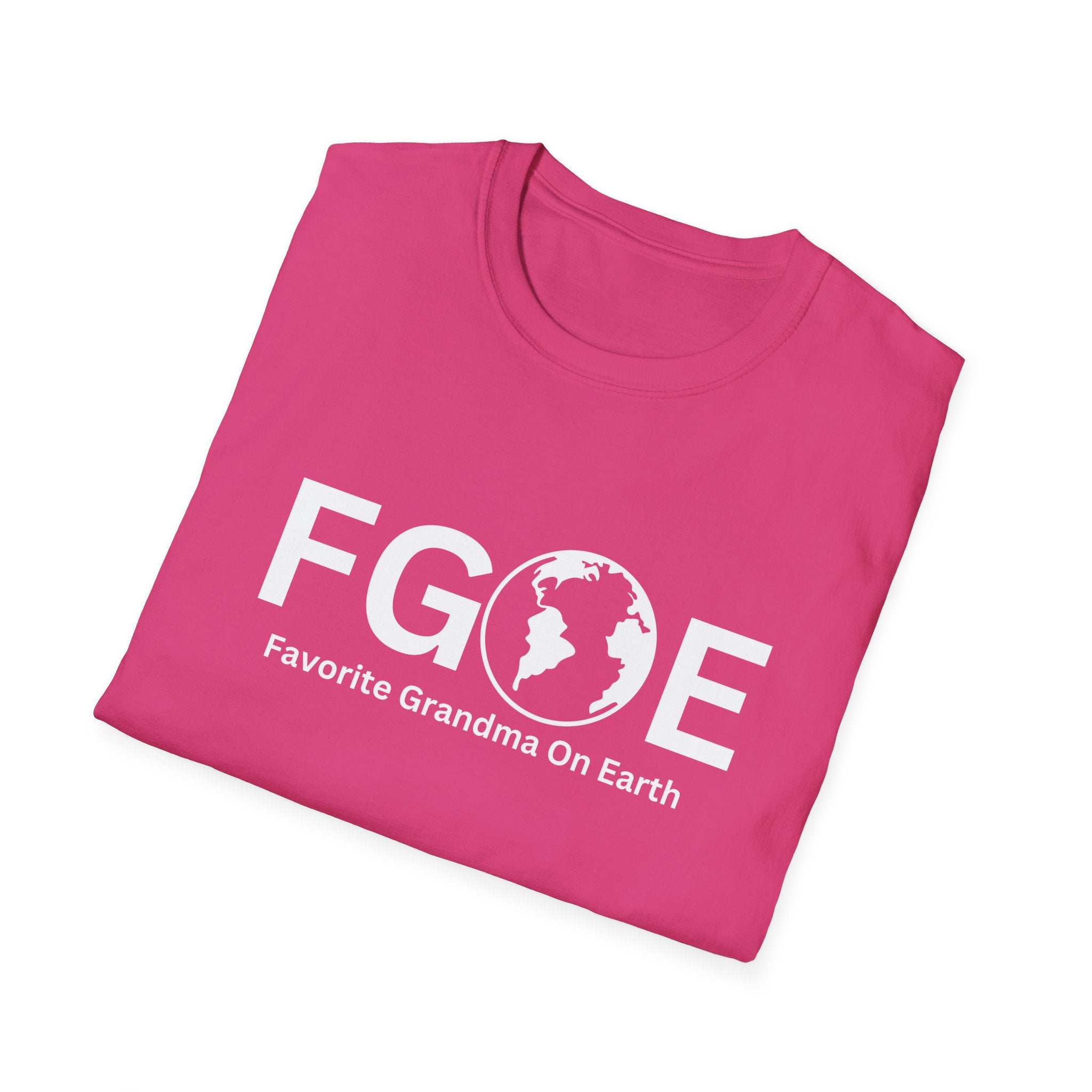 Favorite Grandma on Earth T-Shirt - (FGOE) Logo Tee for Women