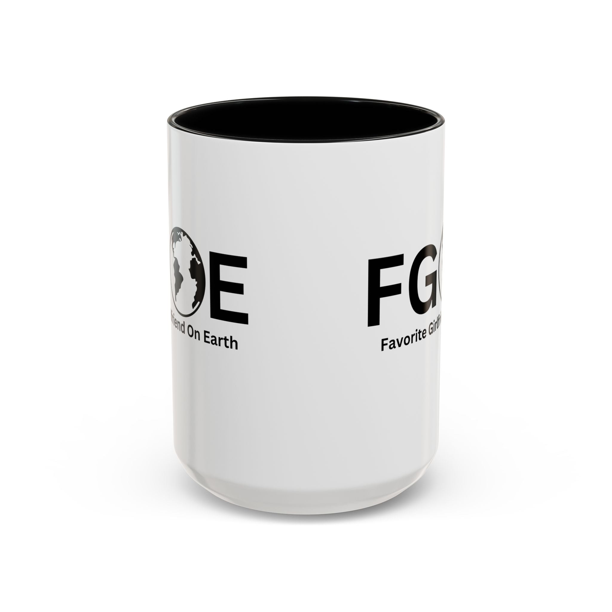 Favorite Girlfriend On Earth (FGOE) Accent Coffee Mug (11oz, 15oz)