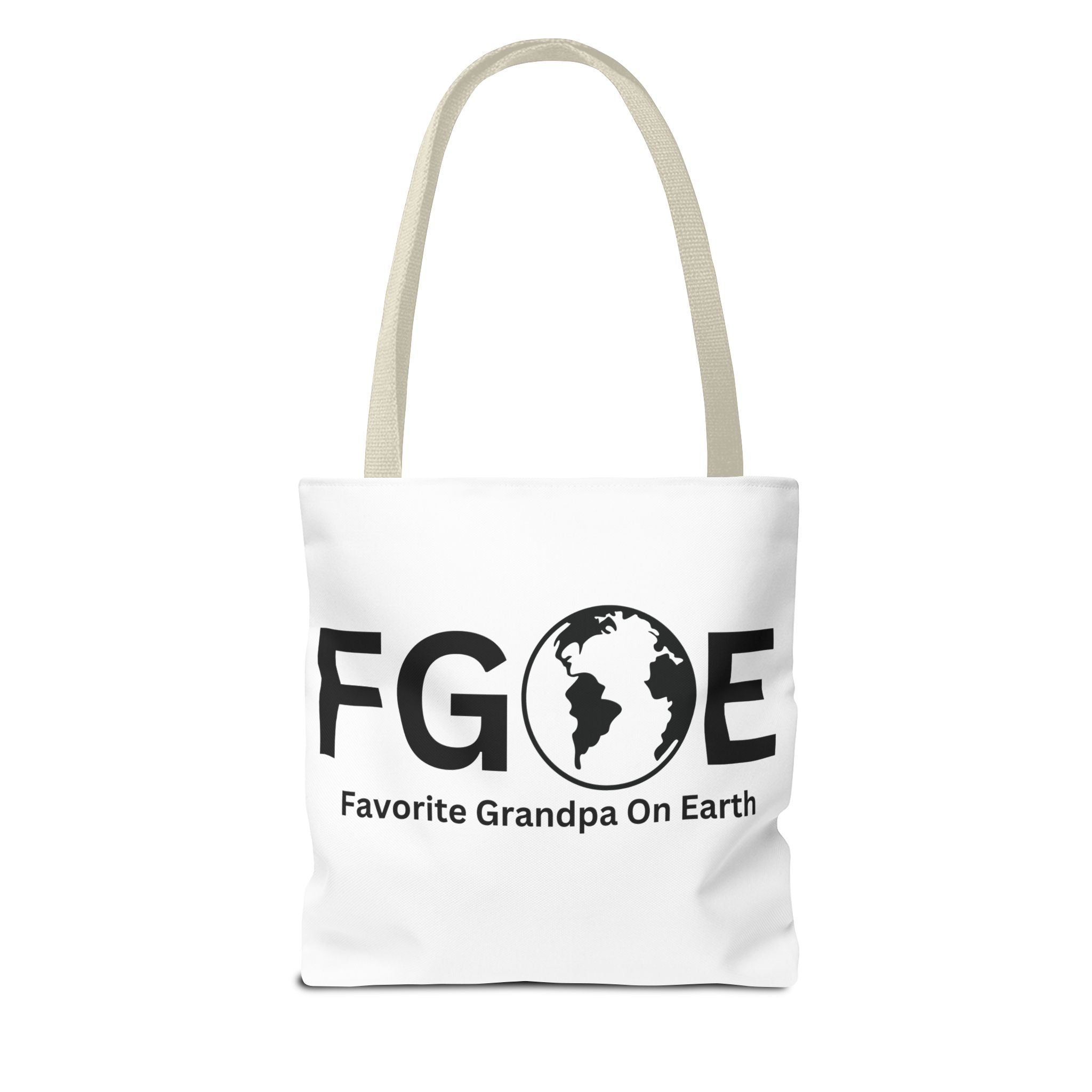 Favorite Grandpa On Earth (FGOE) Tote Bag - Custom Printed Stylish and Functional Tote