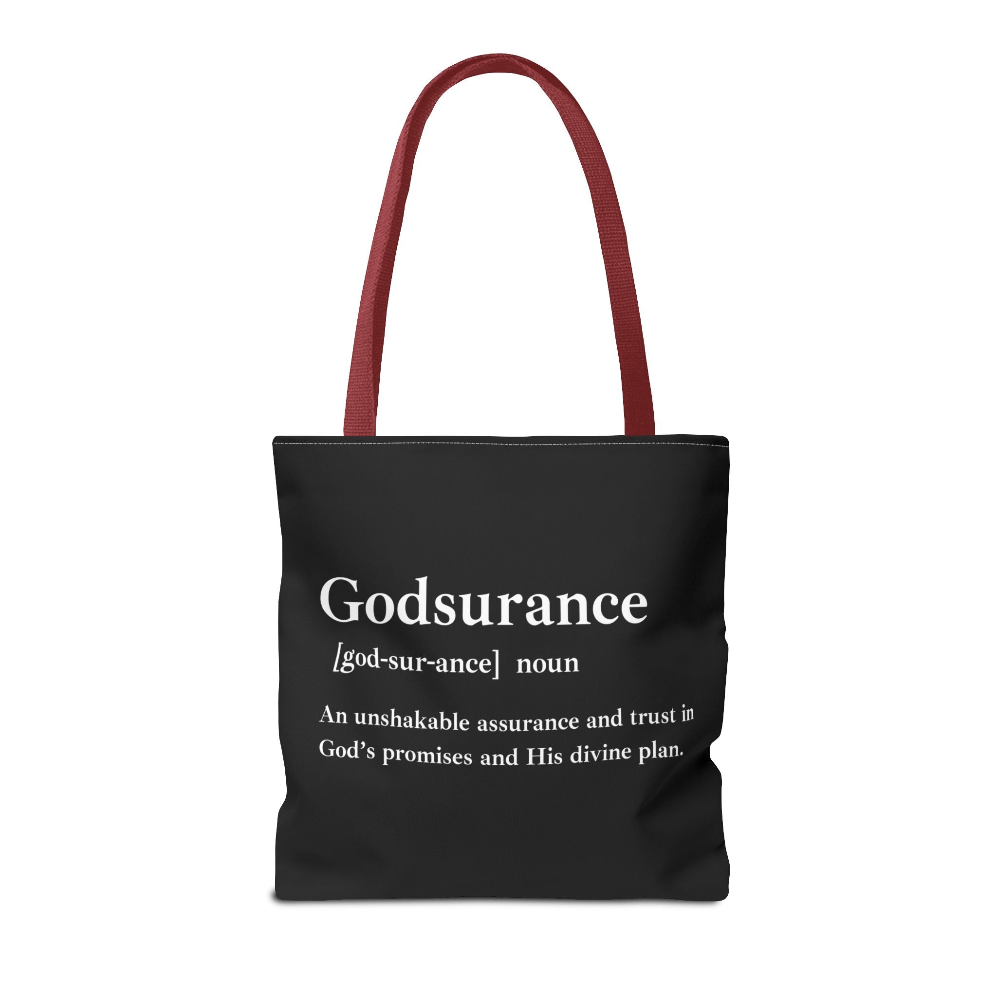 Godsurance Tote Bag - Custom Printed Stylish and Functional Tote