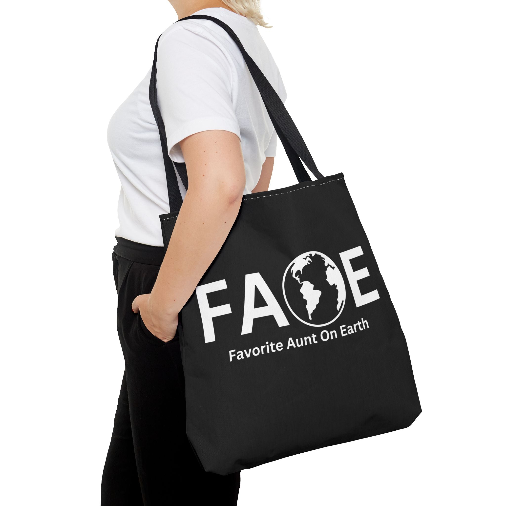 Favorite Aunt On Earth (FAOE) Tote Bag - Custom Printed Stylish and Functional Tote