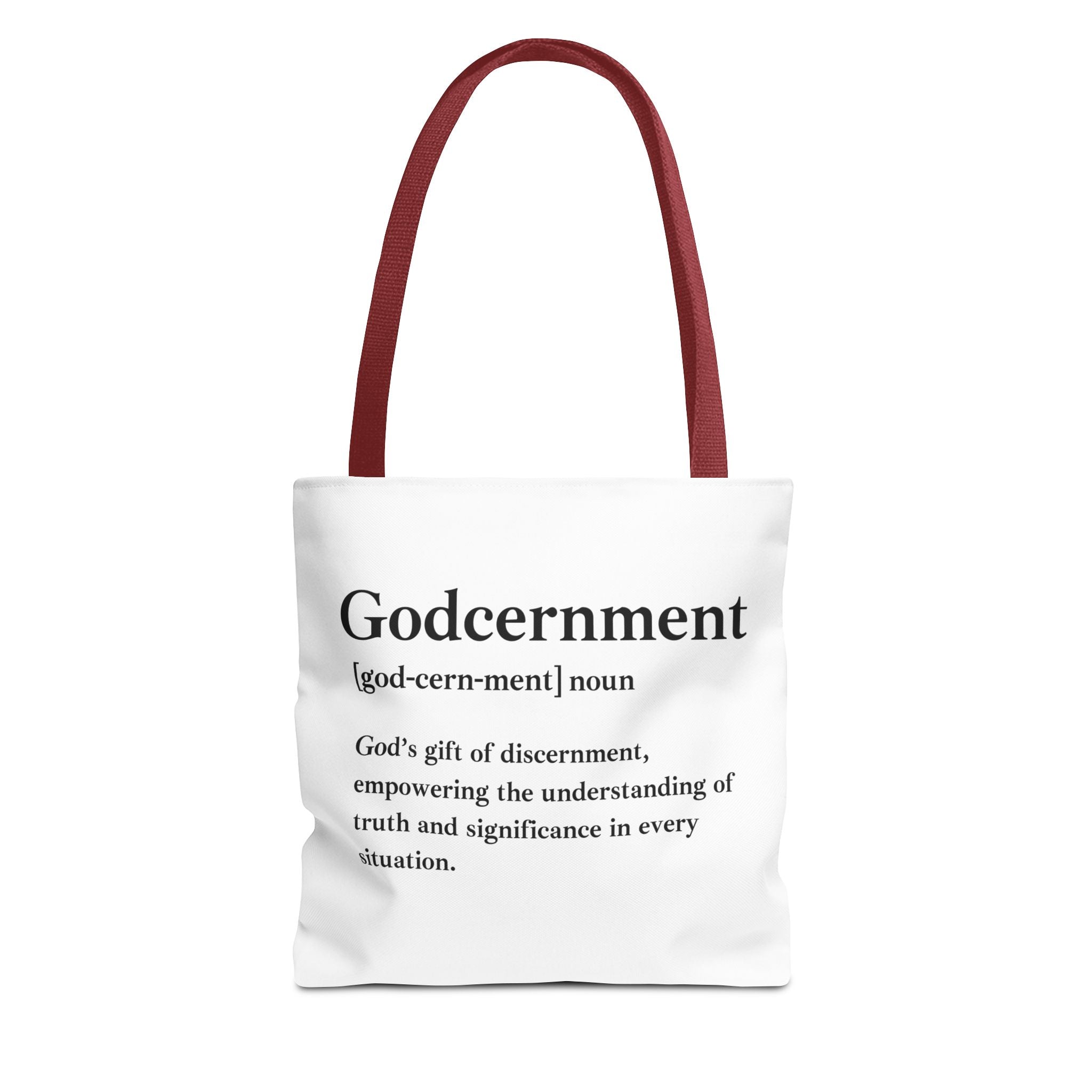 Godcernment Tote Bag - Custom Printed Stylish and Functional Tote