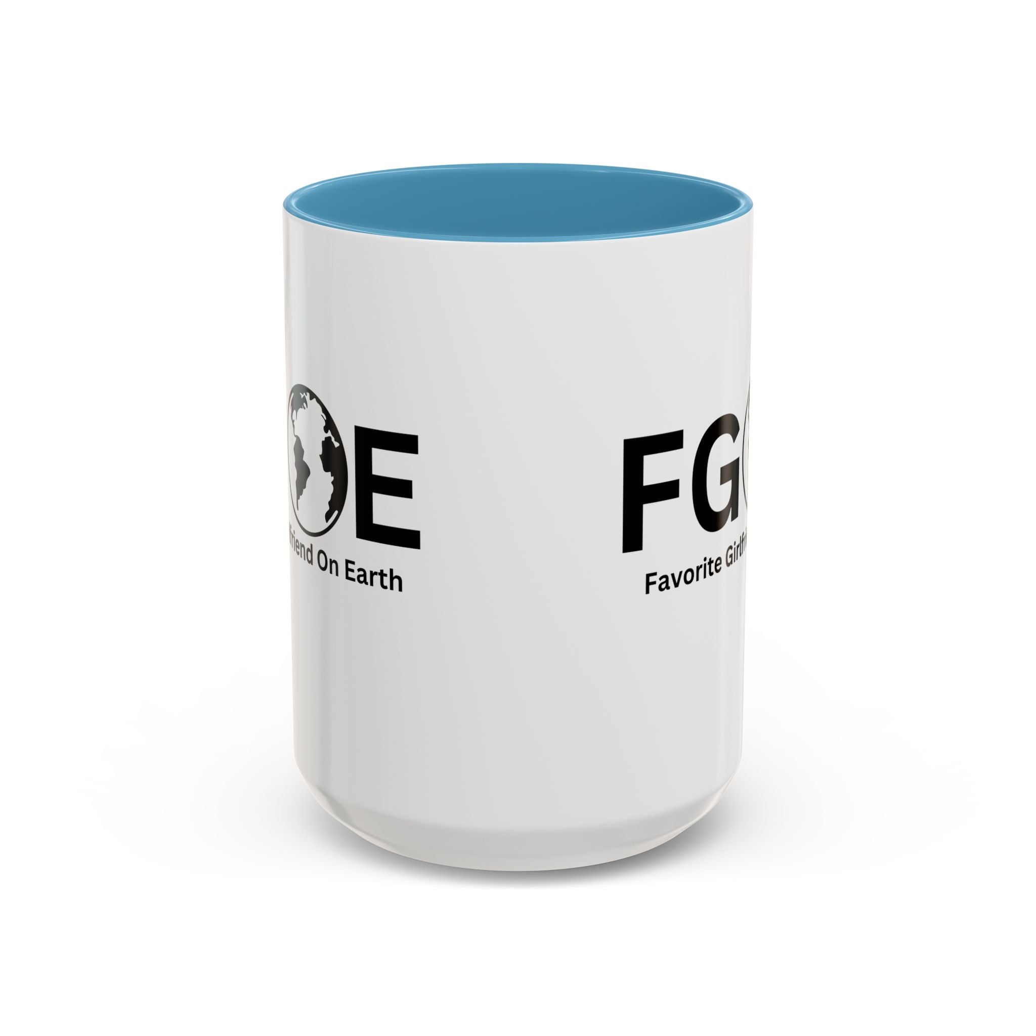 Favorite Girlfriend On Earth (FGOE) Accent Coffee Mug (11oz, 15oz)