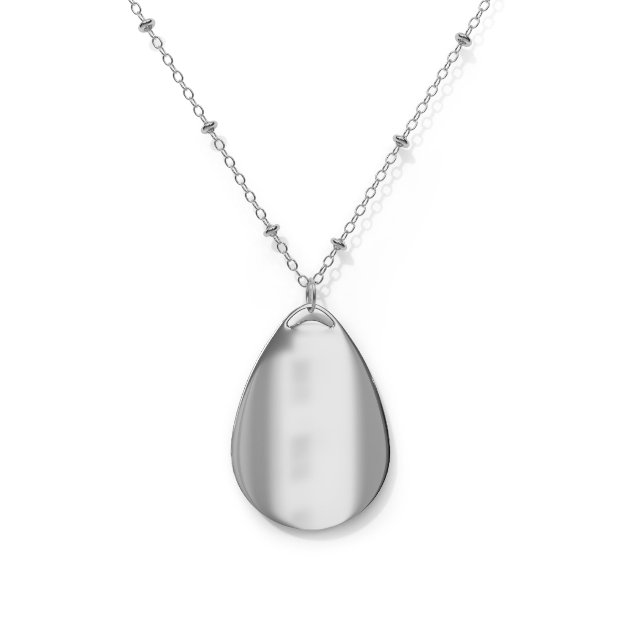 Favorite Wife on Earth (FWOE) Oval Necklace – Custom Zinc Alloy Pendant & Chain