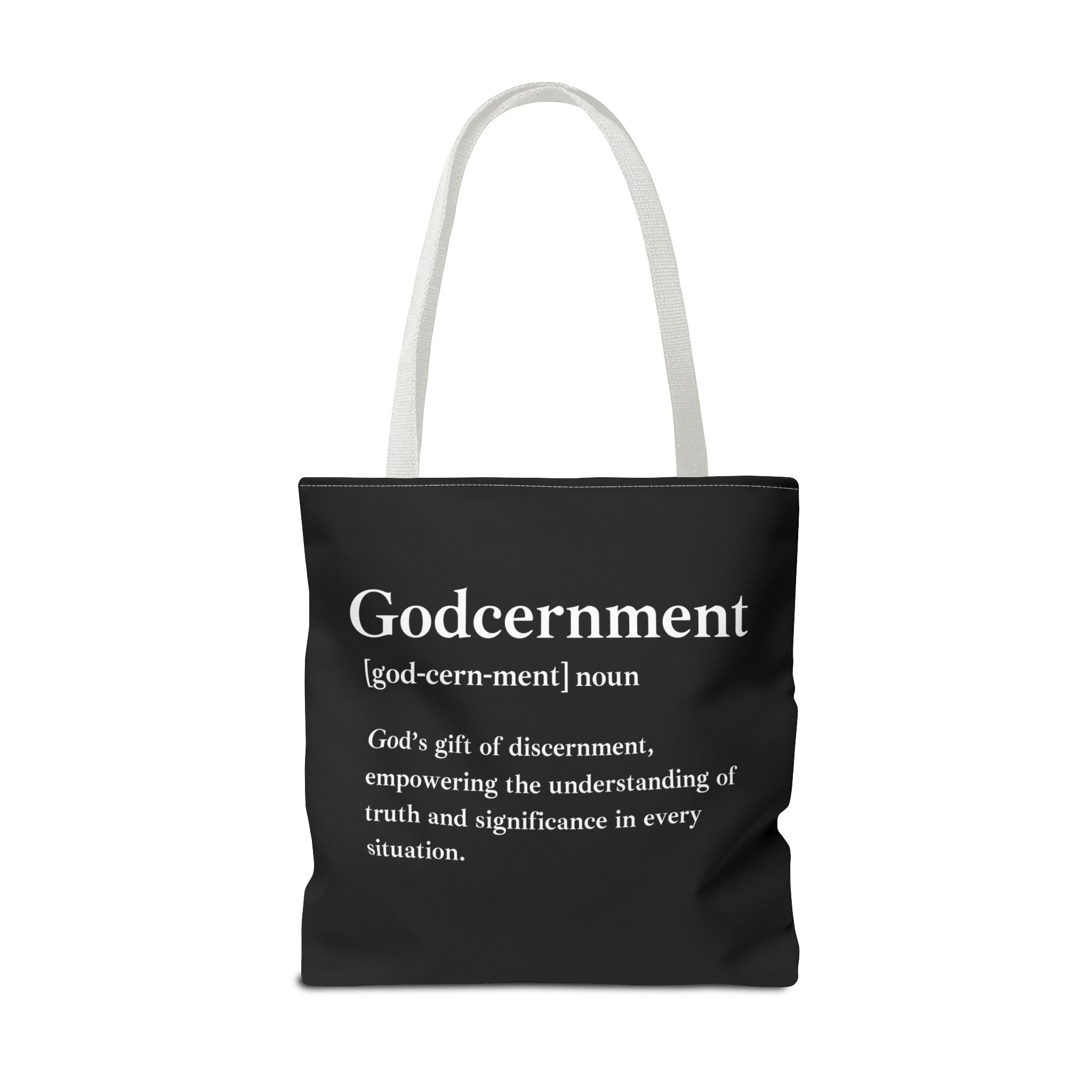 Godcernment Tote Bag - Custom Printed Stylish and Functional Tote