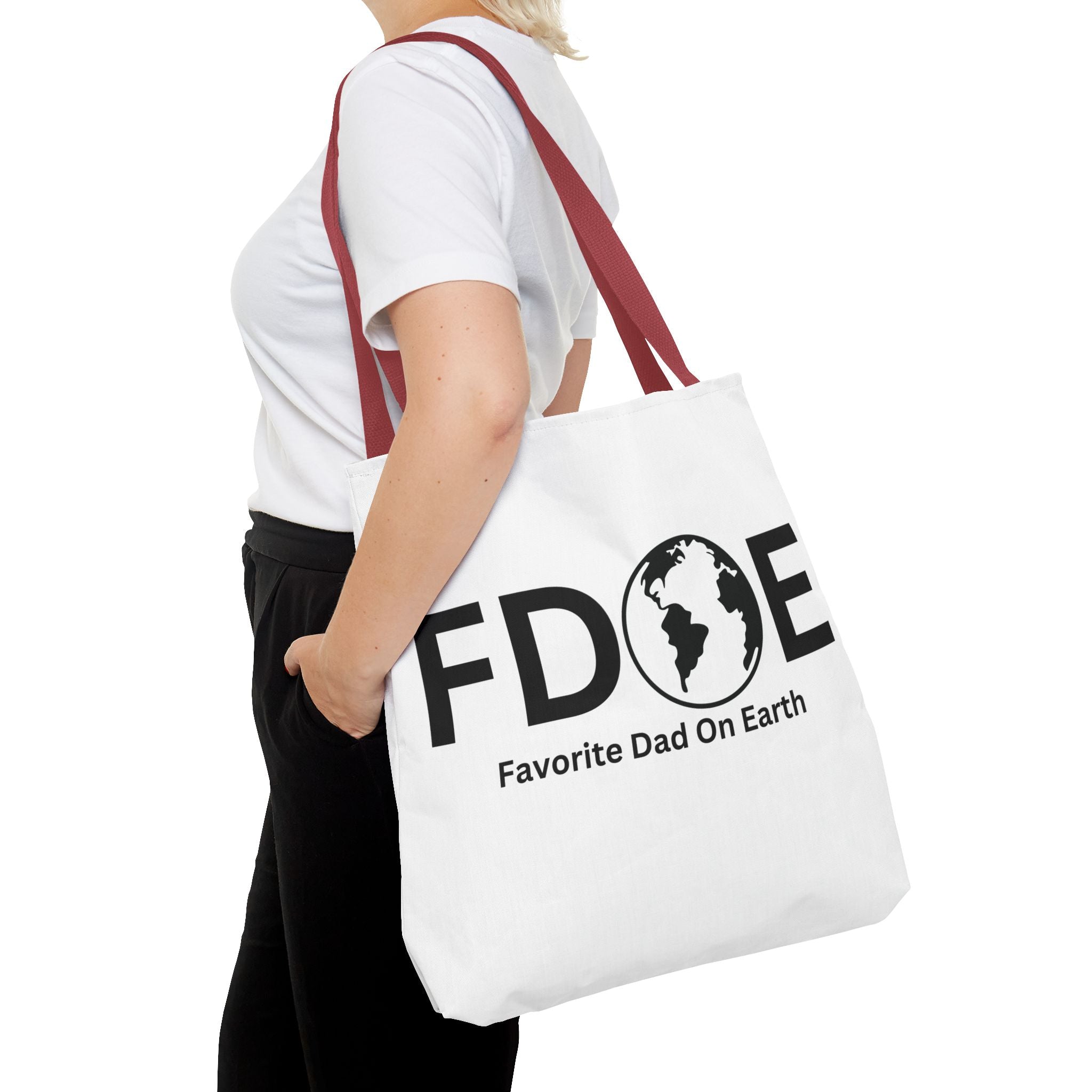 Favorite Dad On Earth (FDOE) Tote Bag- Custom Printed Stylish and Functional Tote