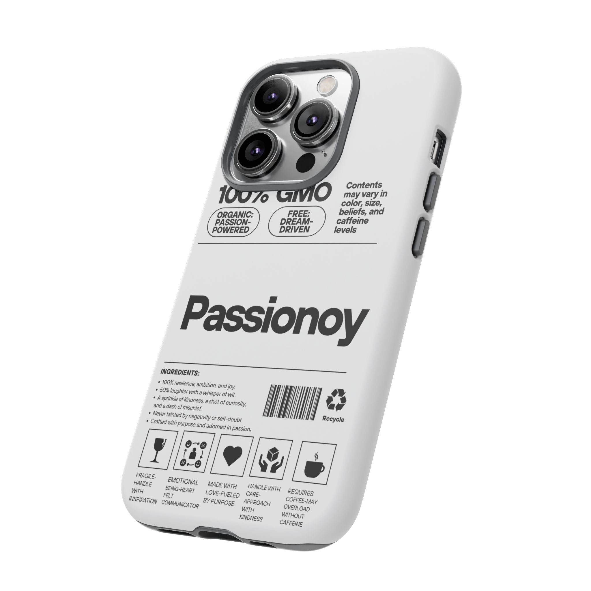 Passionoy Label Tough Cases - Custom Protective Phone Cases for iPhone, Samsung Galaxy, and Google Pixel