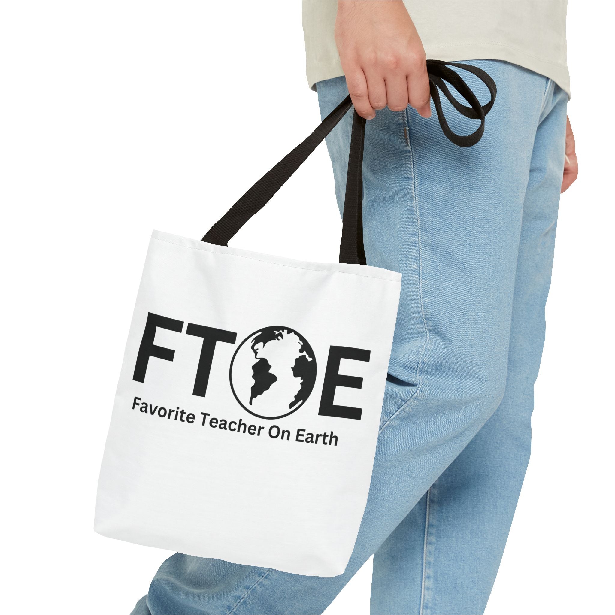 Favorite Teacher On Earth (FTOE) Tote Bag - Custom Printed Stylish and Functional Tote