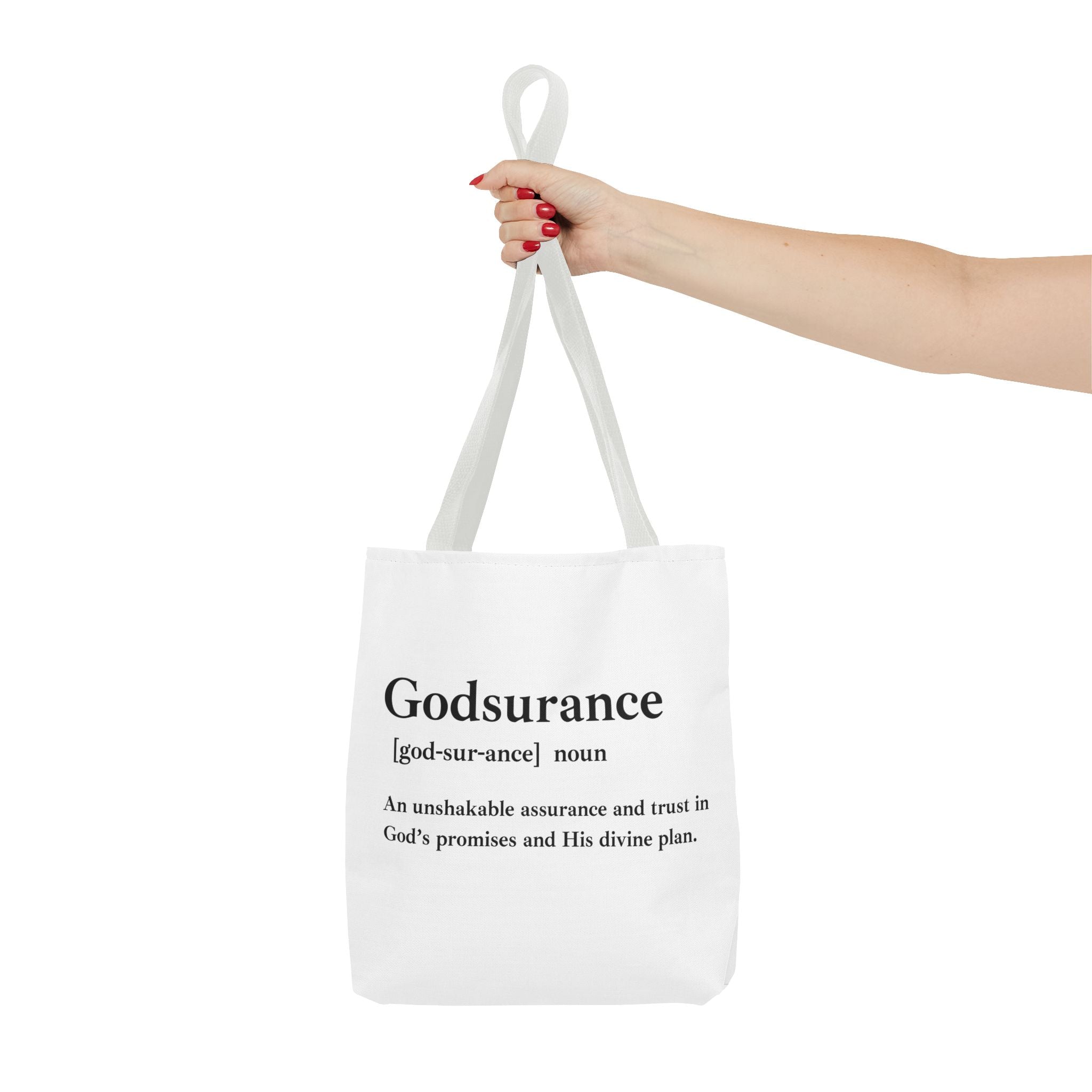 Godsurance Tote Bag - Custom Printed Stylish and Functional Tote