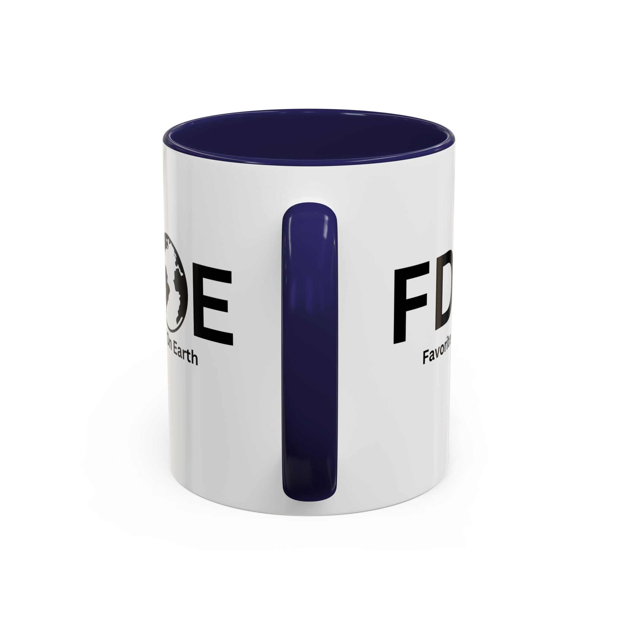 Favorite Dad On Earth (FDOE) Accent Coffee Mug (11oz, 15oz)