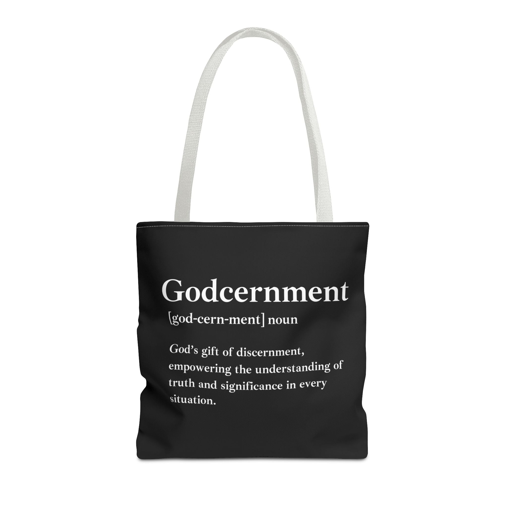 Godcernment Tote Bag - Custom Printed Stylish and Functional Tote