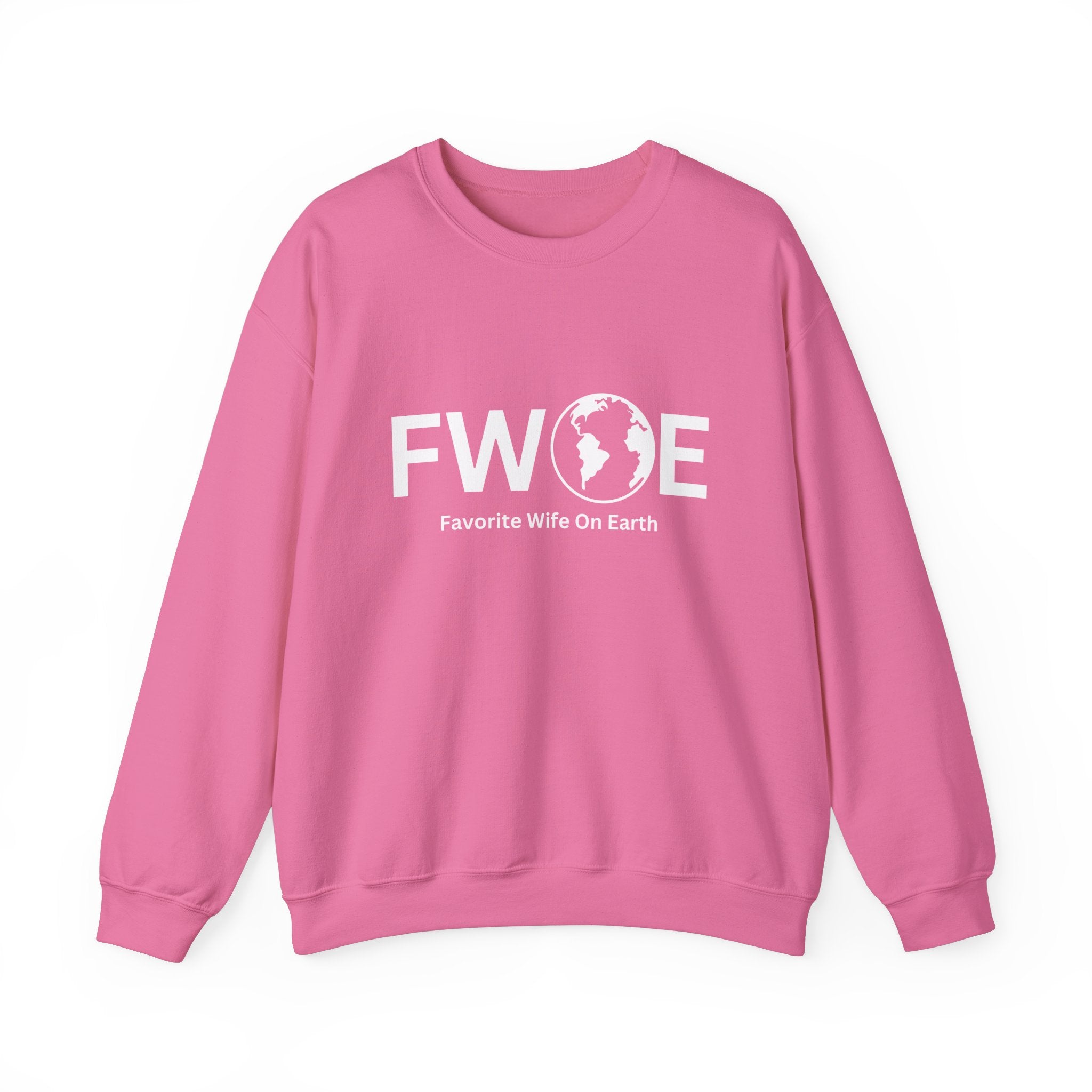 Favorite Wife On Earth (FWOE) Crewneck Sweatshirt - Cozy and Stylish Hoodie for Cold Days