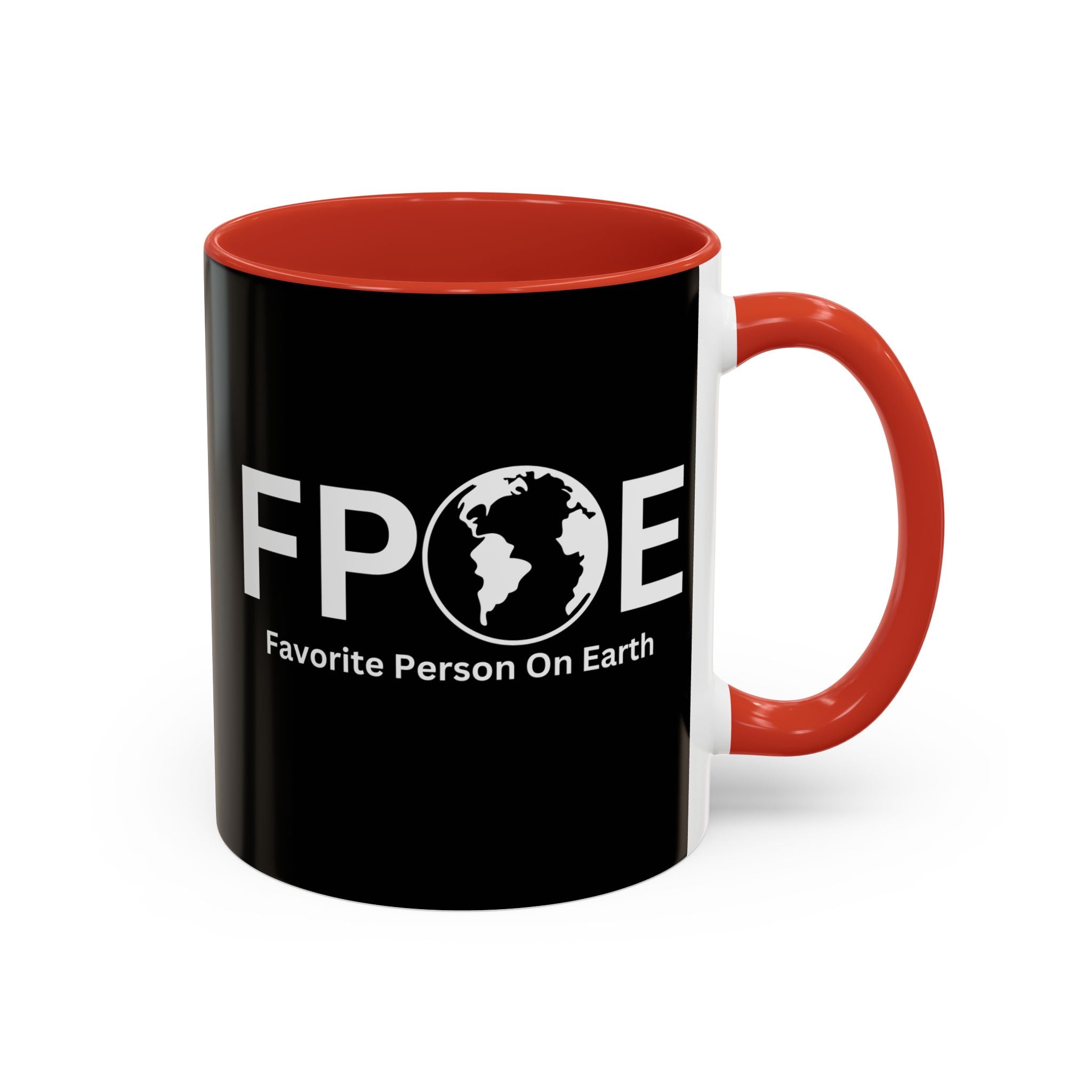 Favorite Person On Earth (FPOE) Accent Coffee Mug (11oz, 15oz)