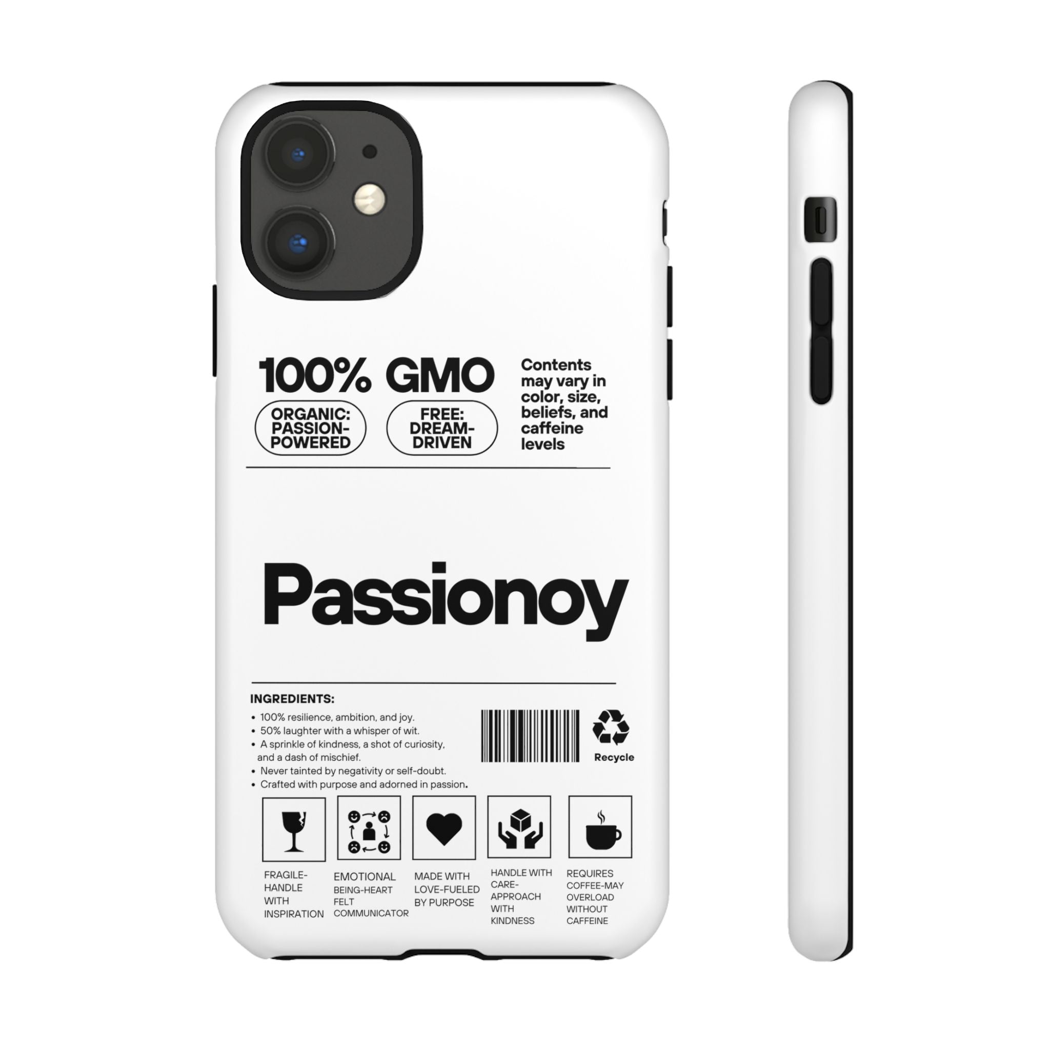 Passionoy Label Tough Cases - Custom Protective Phone Cases for iPhone, Samsung Galaxy, and Google Pixel