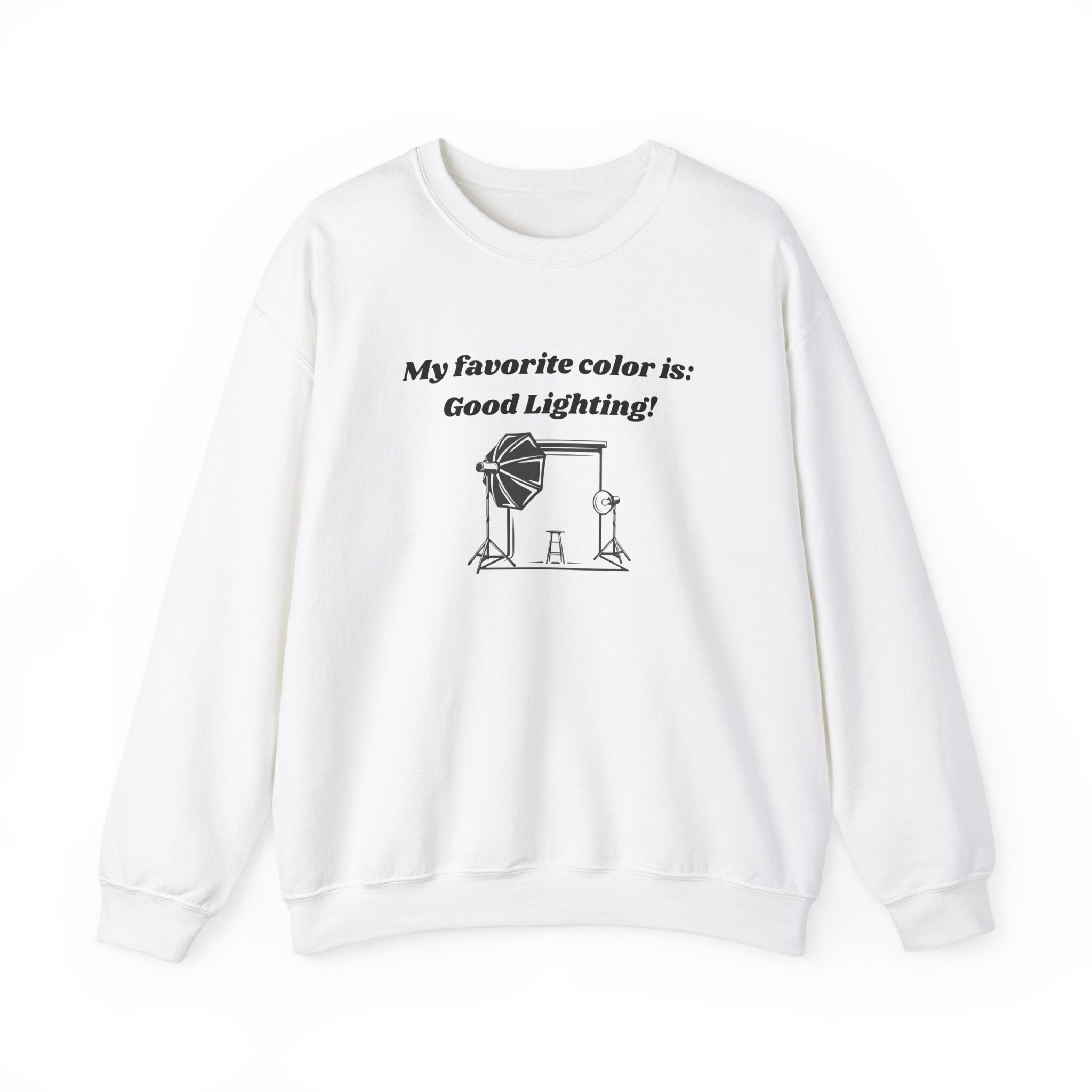 My Favorite Color is Good Lighting! Unisex Heavy Blend Crewneck Sweatshirt