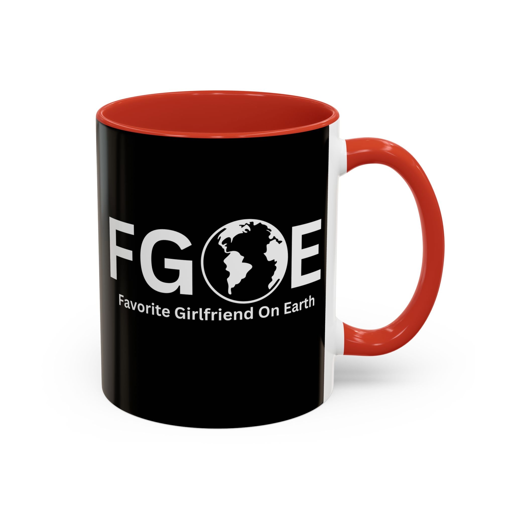 Favorite Girlfriend On Earth (FGOE) Accent Coffee Mug (11oz, 15oz)