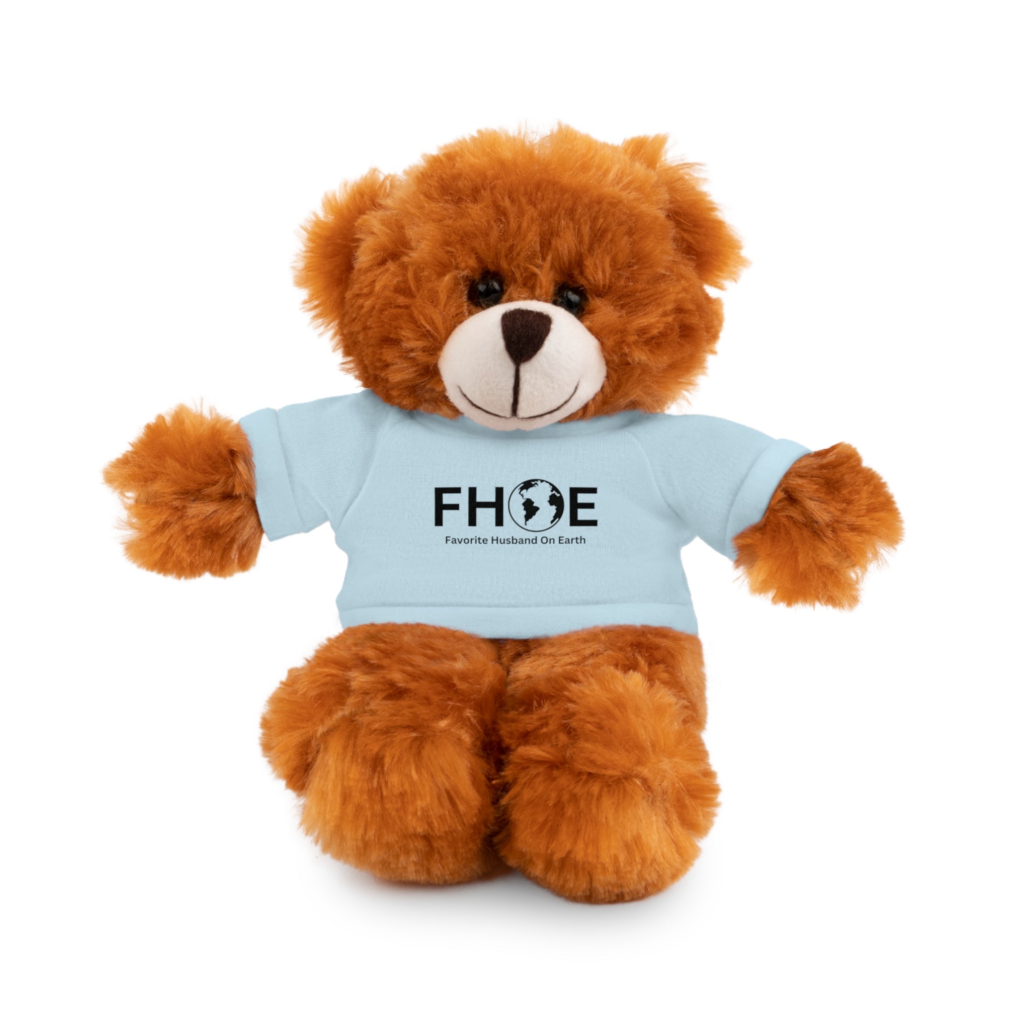 Stuffed Animal Gift – Favorite Husband on Earth (FHOE)– Customizable T-Shirt & Animal