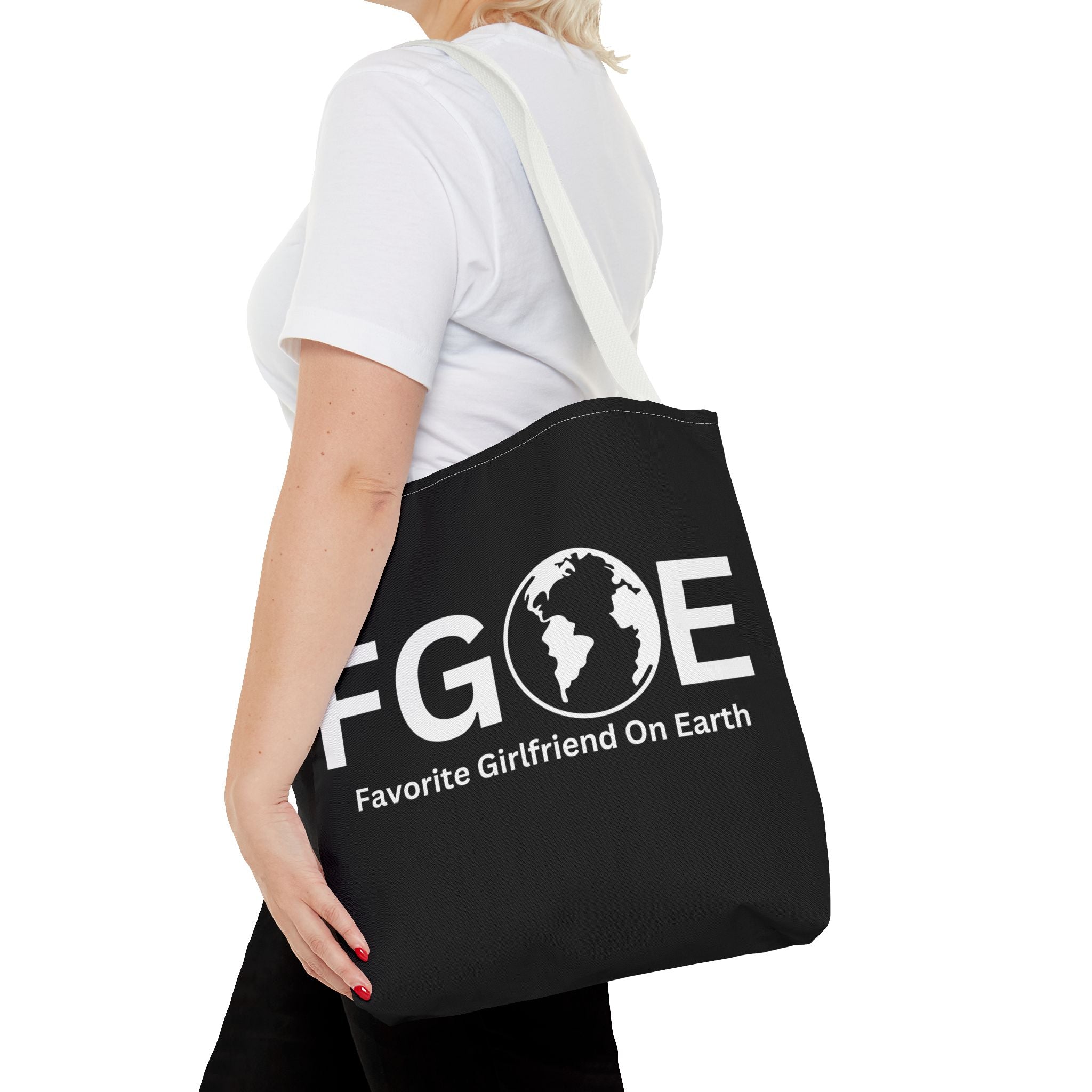 Favorite Girlfriend On Earth (FGOE) Tote Bag - Custom Printed Stylish and Functional Tote