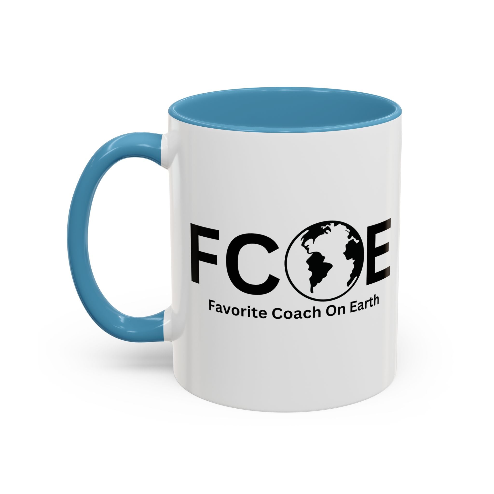 Favorite Coach On Earth (FCOE) Accent Coffee Mug (11oz, 15oz)