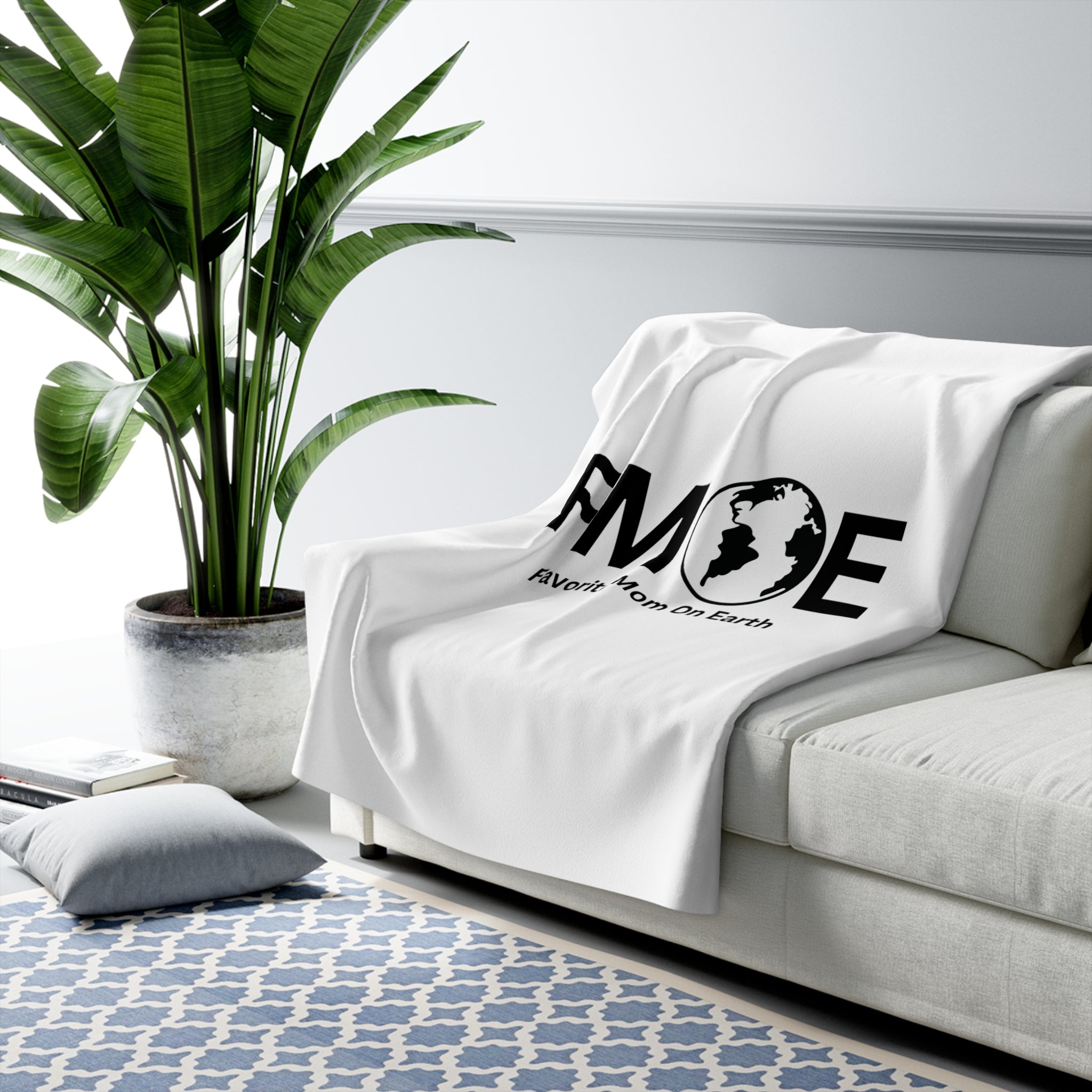 FMOE Sherpa Fleece Blanket - Favorite Mom On Earth