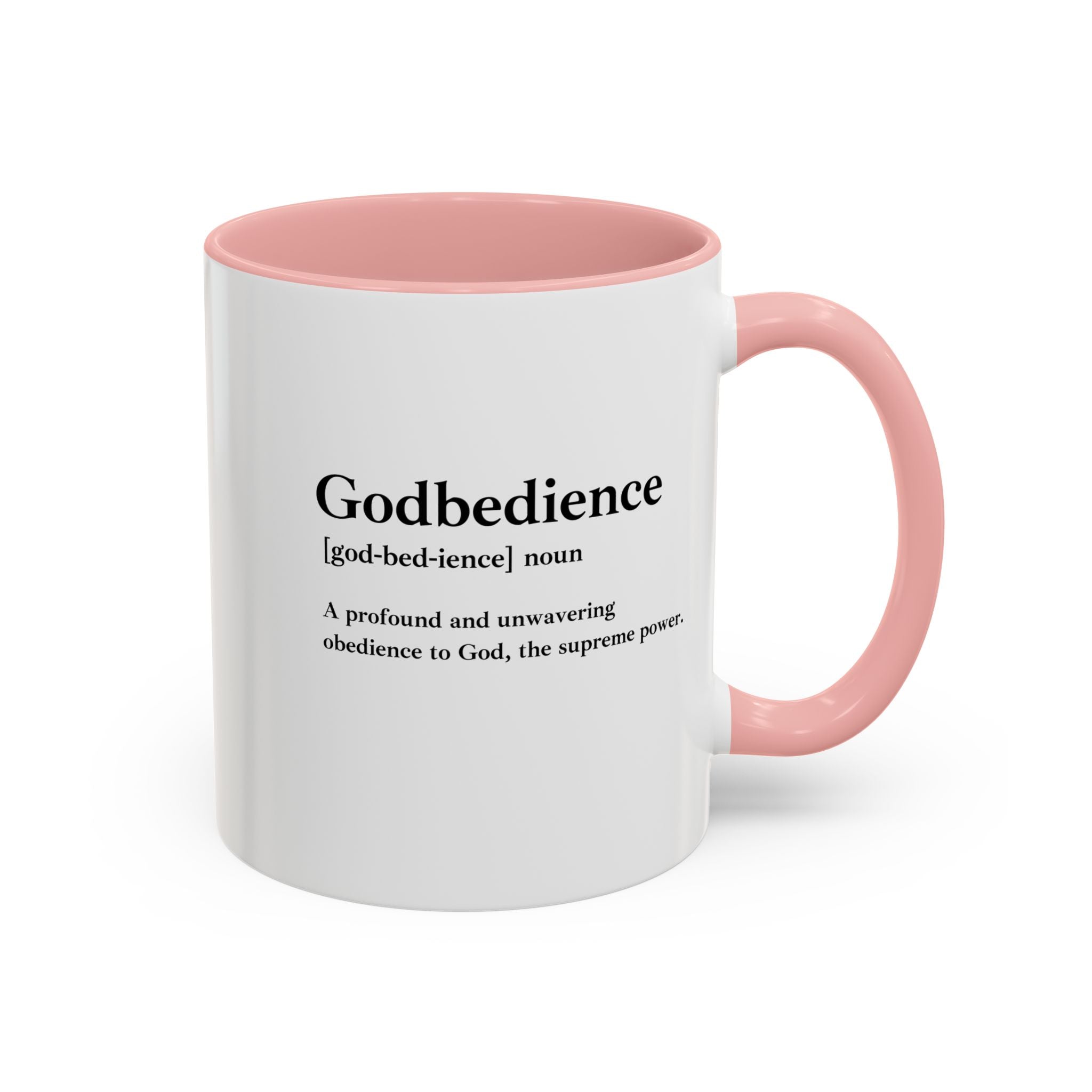 Godbedience Accent Coffee Mug (11, 15oz)