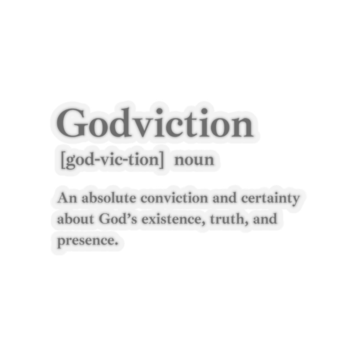 Godviction Custom Kiss-Cut Stickers - Custom Vinyl Stickers for Creative Decor