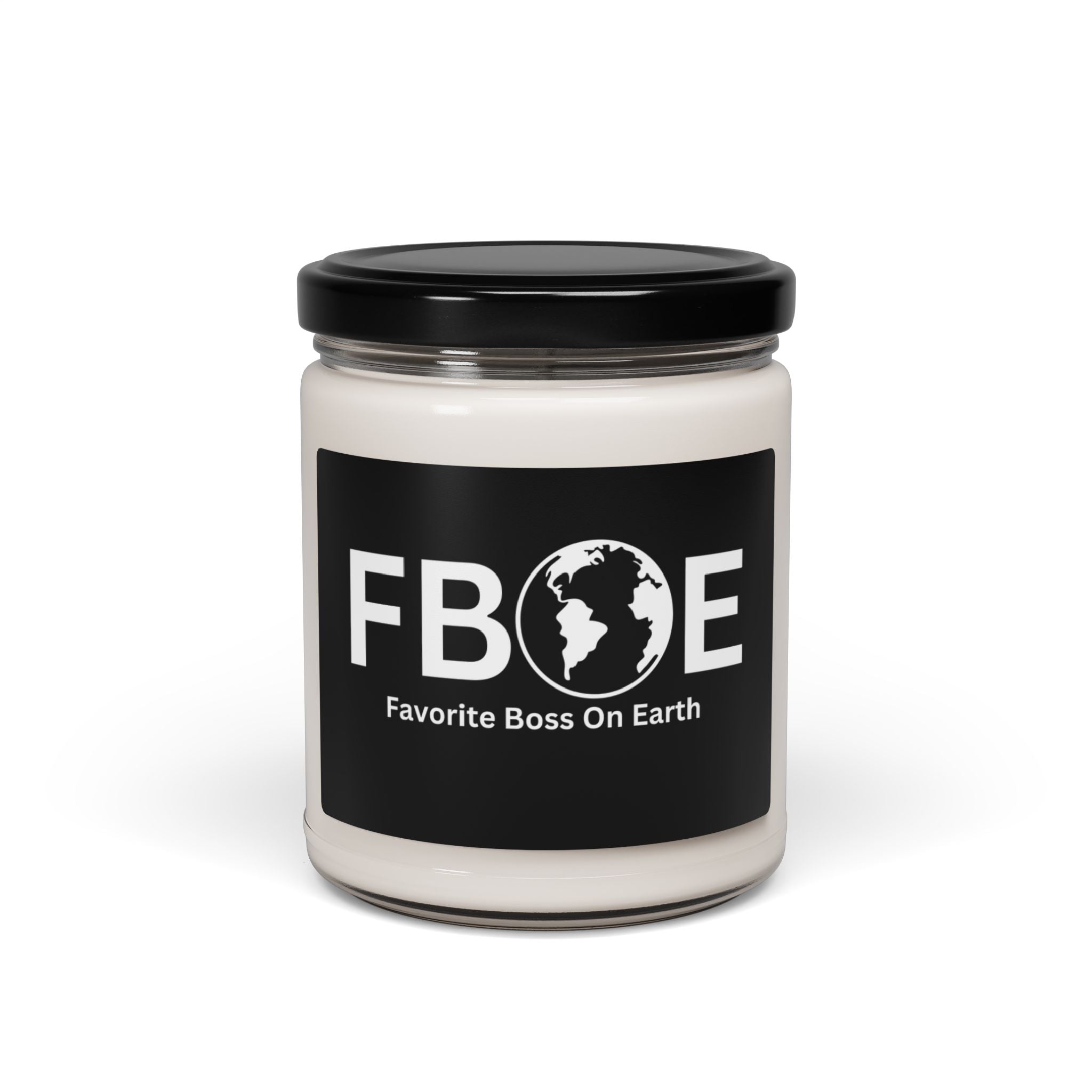 Favorite Boss On Earth (FBOE) Scented Soy Candle - 9oz Natural Wax Candle with Custom Label