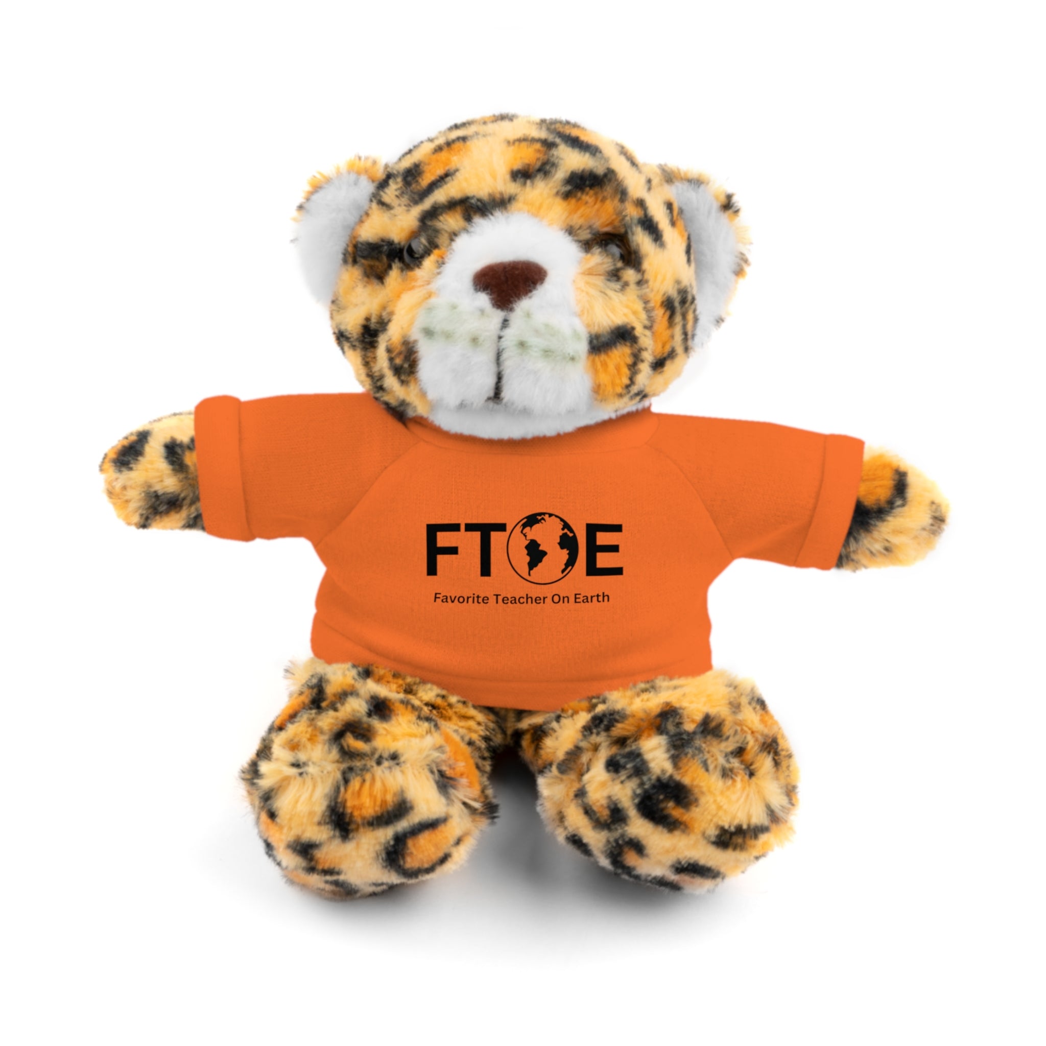 Stuffed Animal Gift – Favorite Teacher on Earth (FTOE) – Customizable T-Shirt & Animal