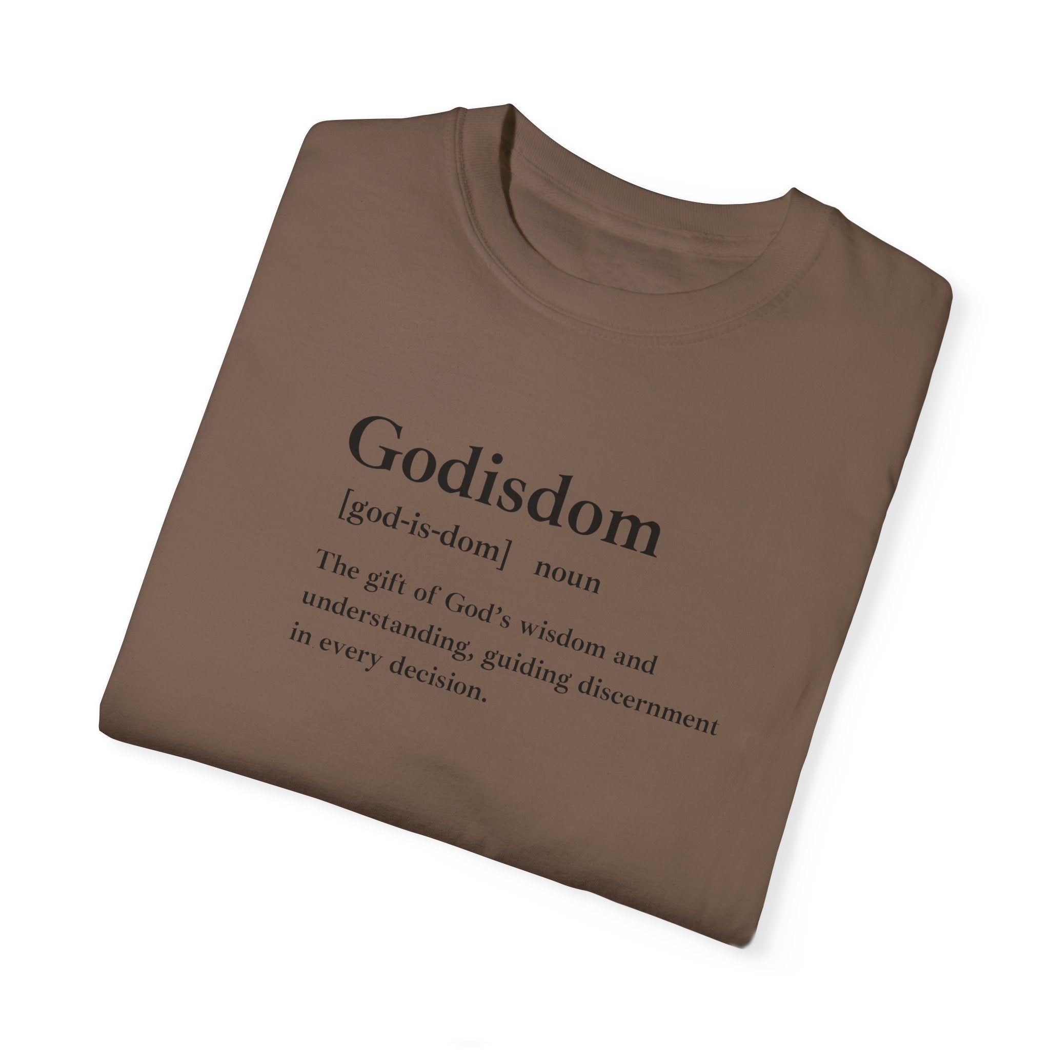 Godisdom Comfort Colors 1717 Garment-Dyed T-Shirt – 100% Cotton, Relaxed Fit, Customizable Faith-Inspired Tee