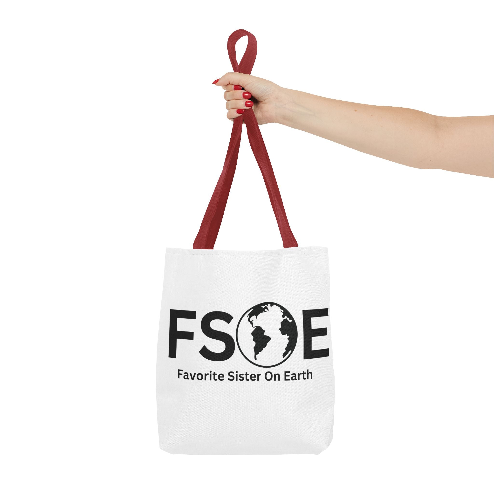Favorite Sister On Earth (FSOE) Tote Bag - Custom Printed Stylish and Functional Tote