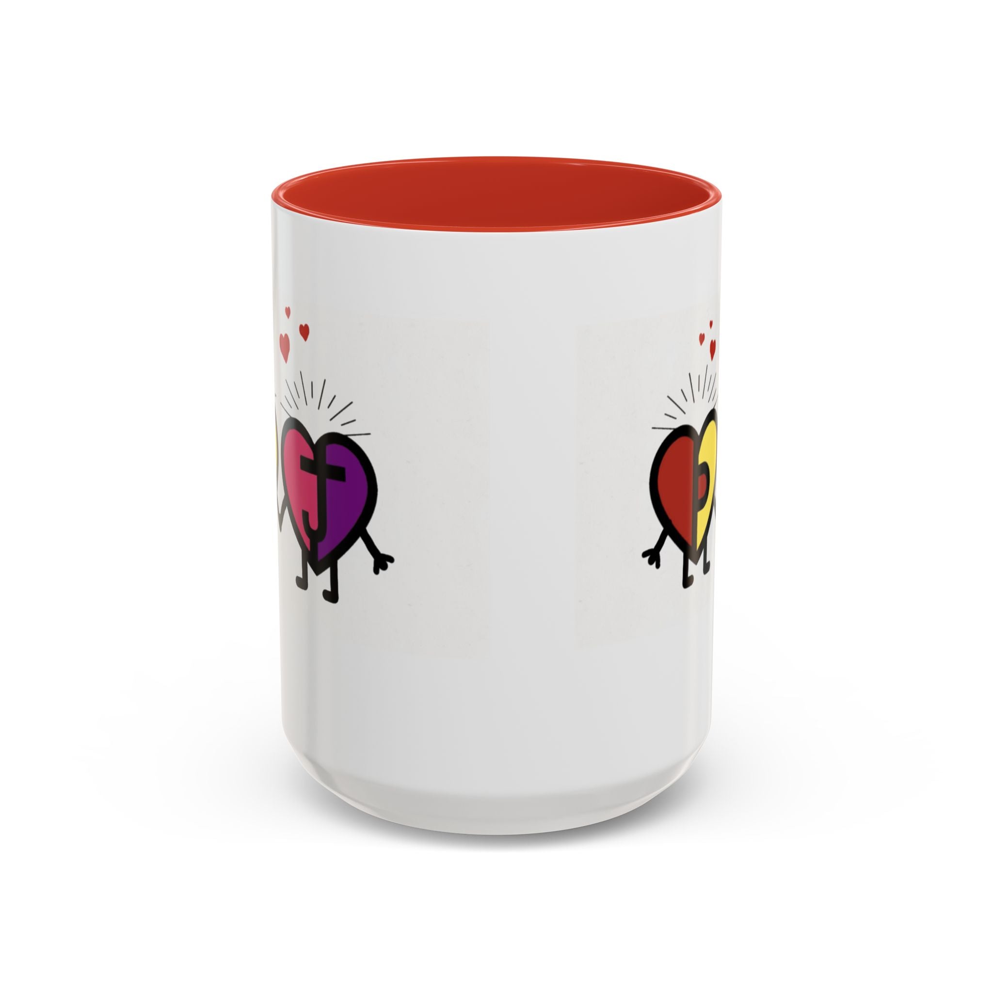 PJ & Joy Passionoy Mascots Accent Coffee Mug (11, 15oz)