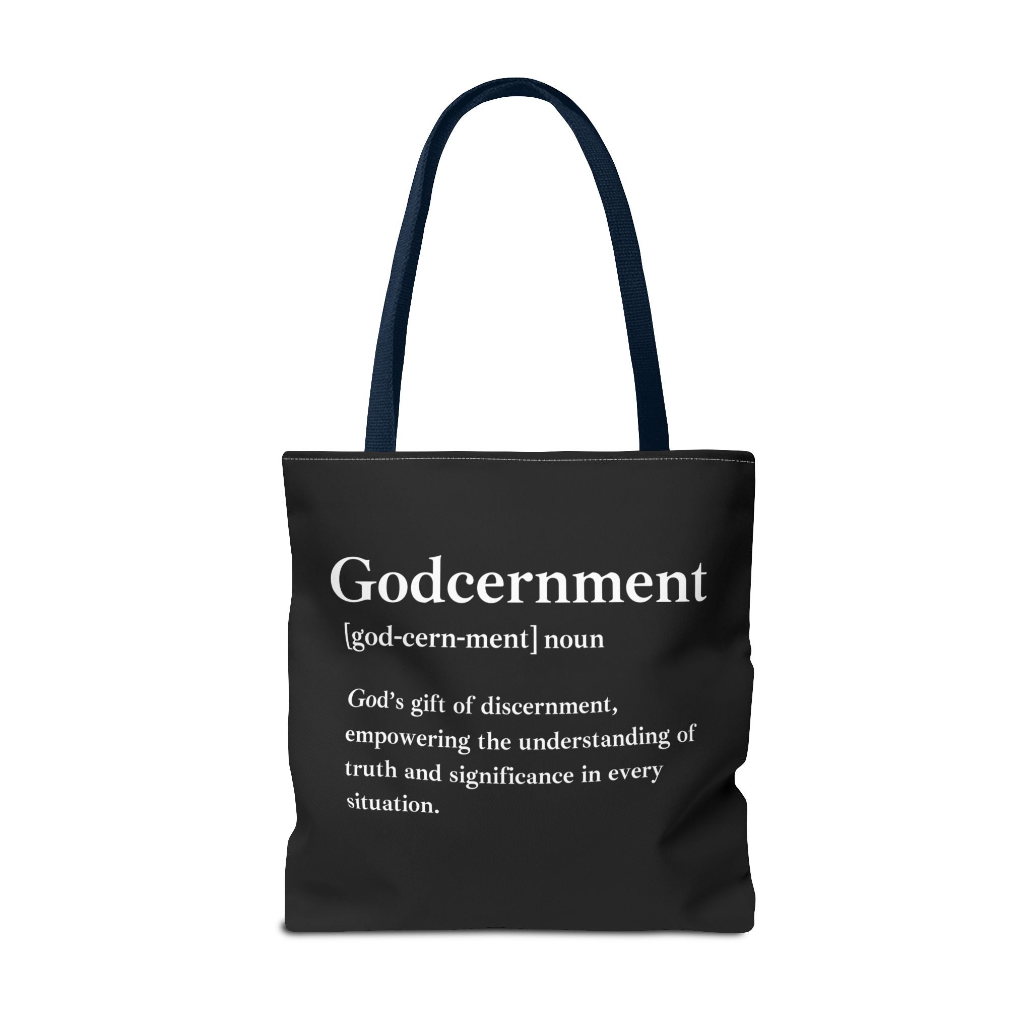 Godcernment Tote Bag - Custom Printed Stylish and Functional Tote