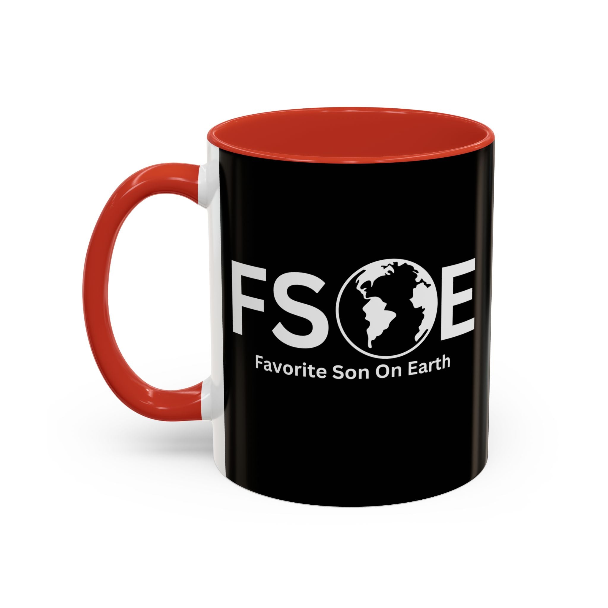 Favorite Son On Earth (FSOE) Accent Coffee Mug (11oz, 15oz)