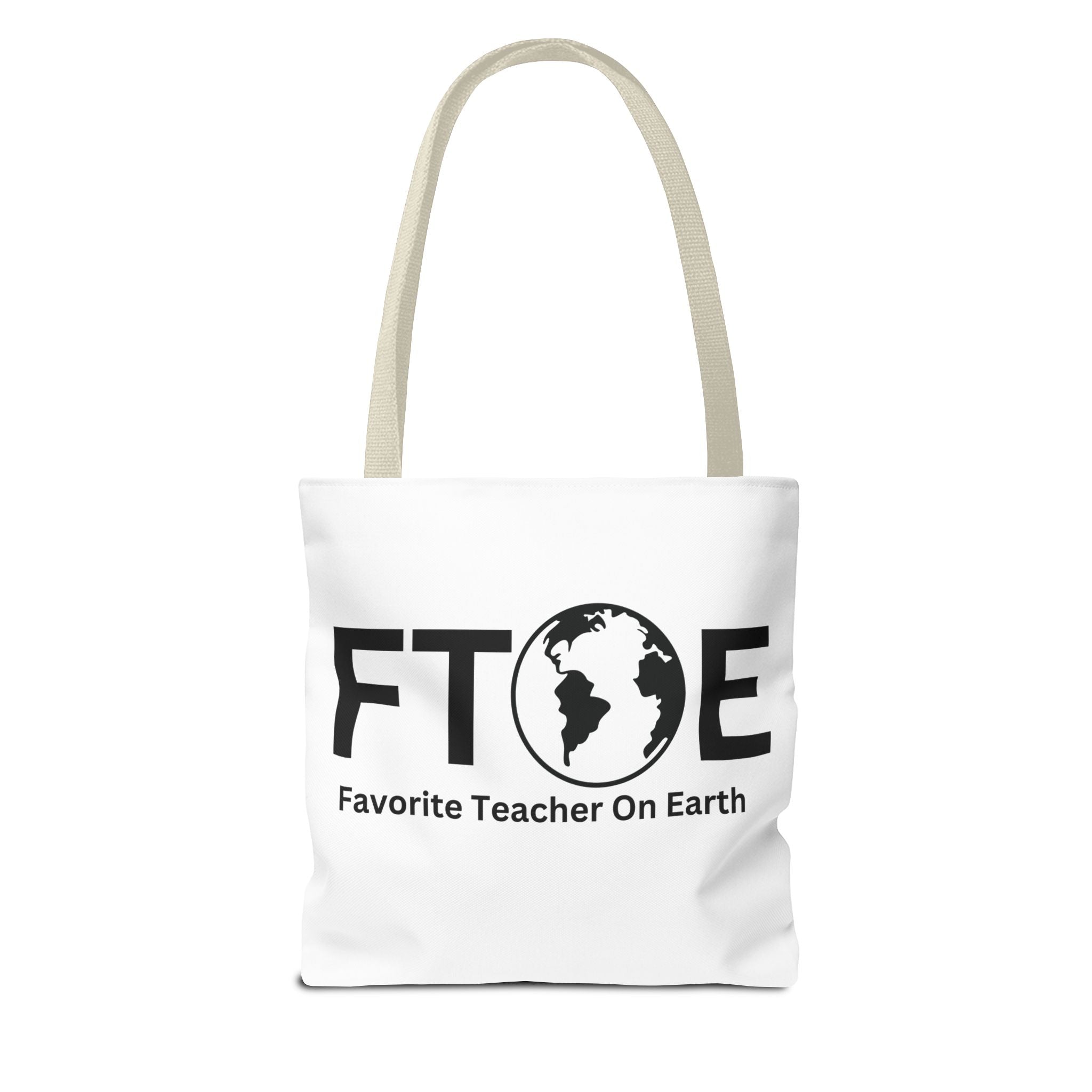 Favorite Teacher On Earth (FTOE) Tote Bag - Custom Printed Stylish and Functional Tote