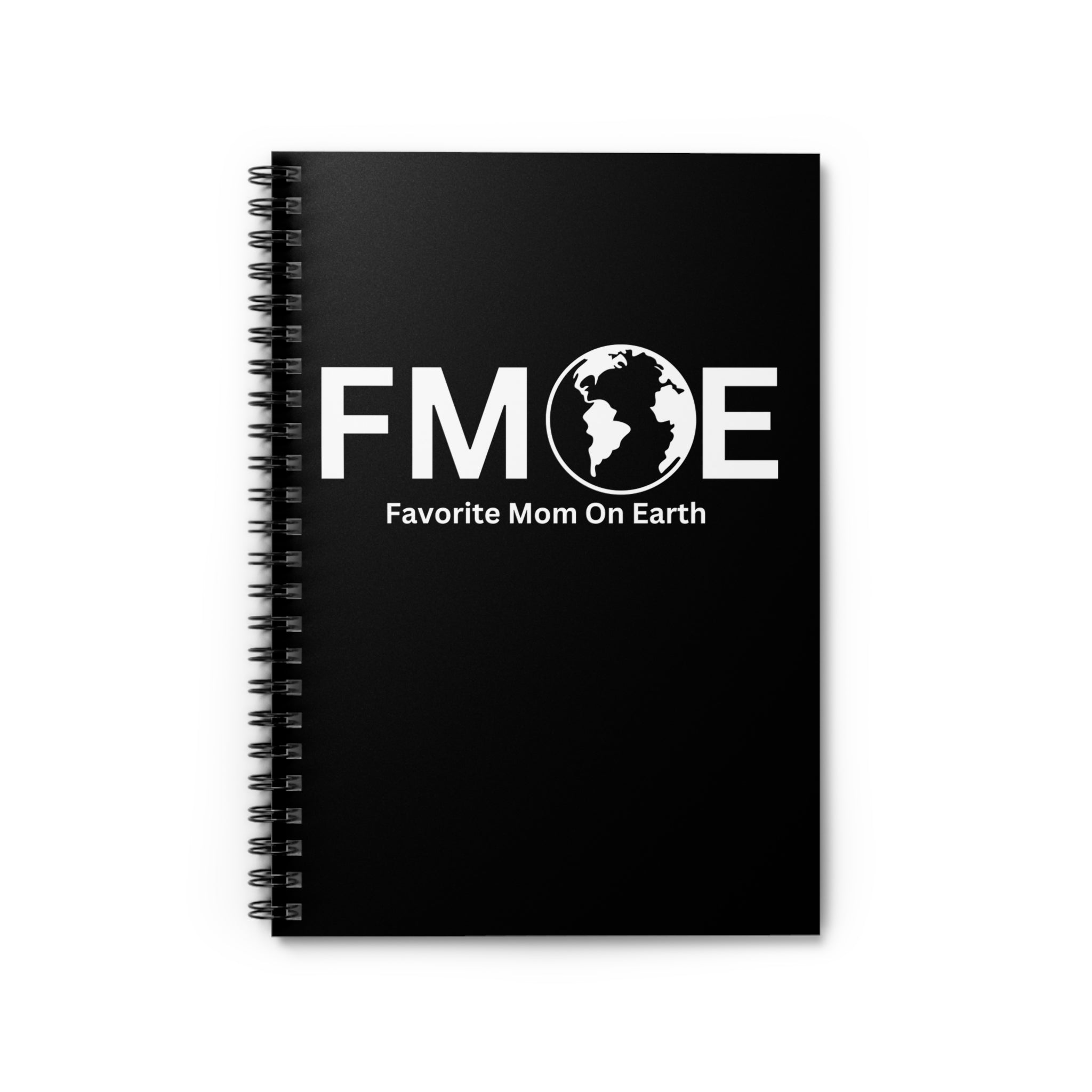 Favorite Mom On Earth (FMOE) Spiral Notebook - 118 Page Ruled Line Notebook for Everyday Use