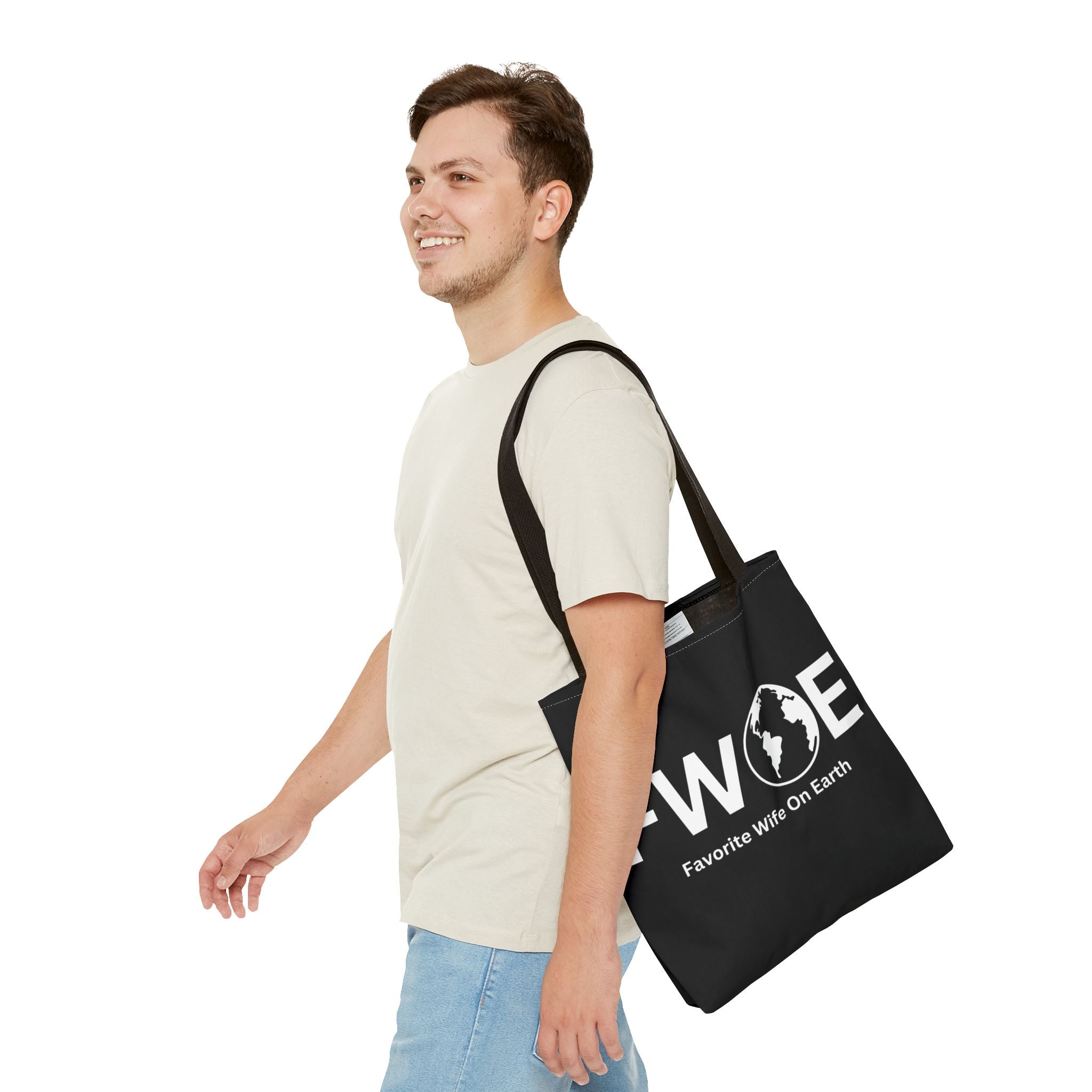 Favorite Wife On Earth (FWOE) Tote Bag - Custom Printed Stylish and Functional Tote