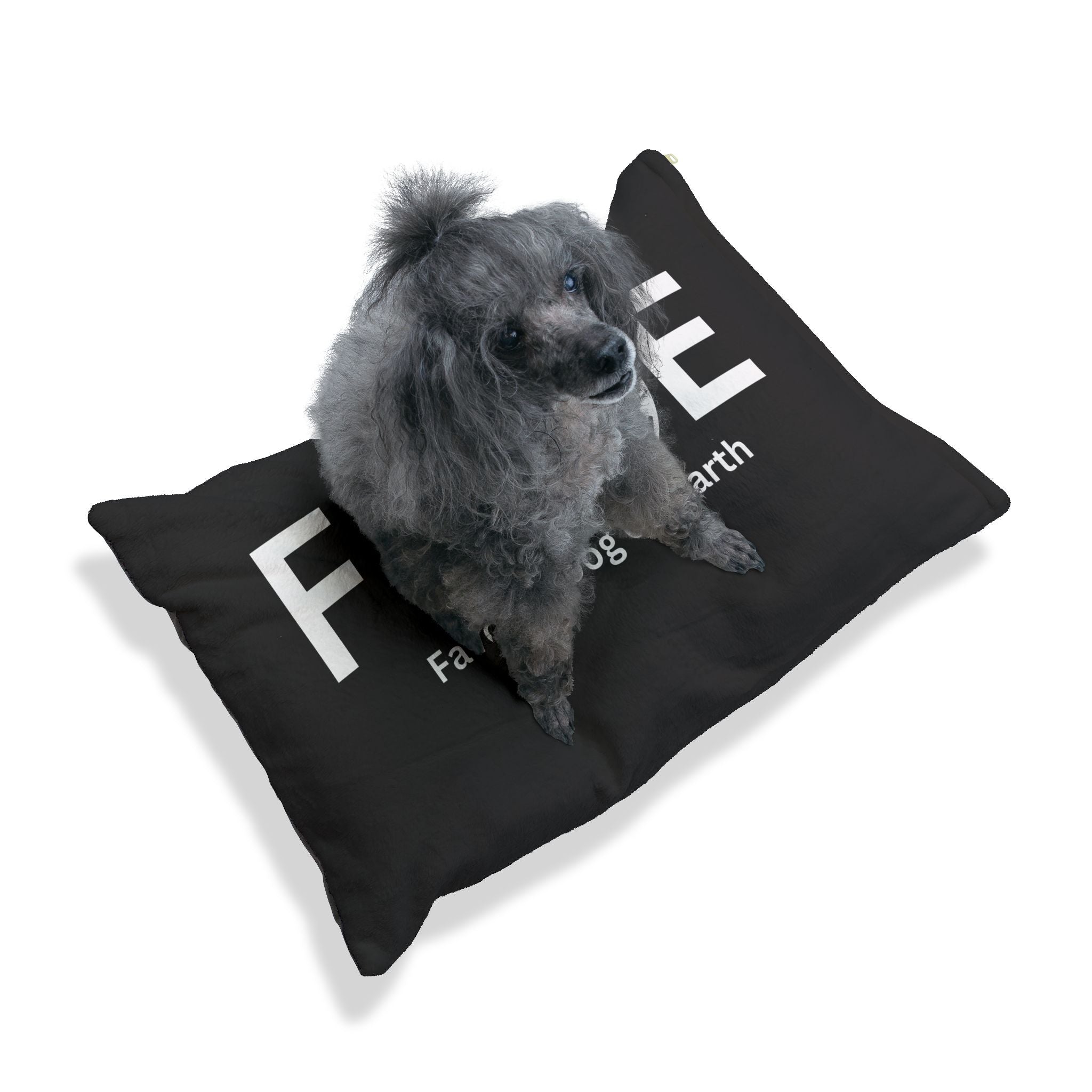 Favorite Dog On Earth (FDOE) Custom Pet Bed - Cozy and Stylish Dog Nest