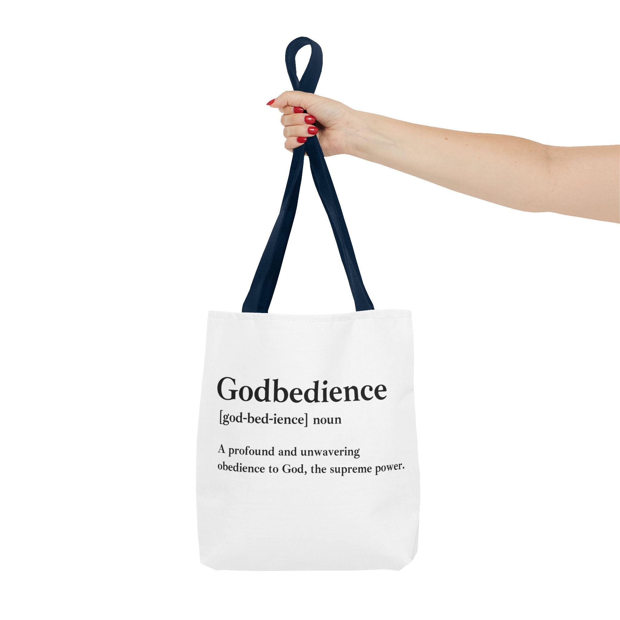 Godbedience Tote Bag - Custom Printed Stylish and Functional Tote