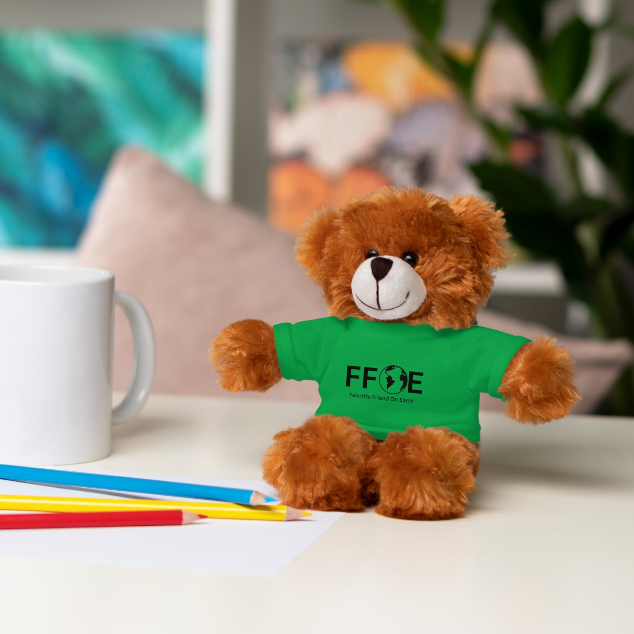 Stuffed Animal Gift – Favorite Friend on Earth (FFOE)– Customizable T-Shirt & Animal