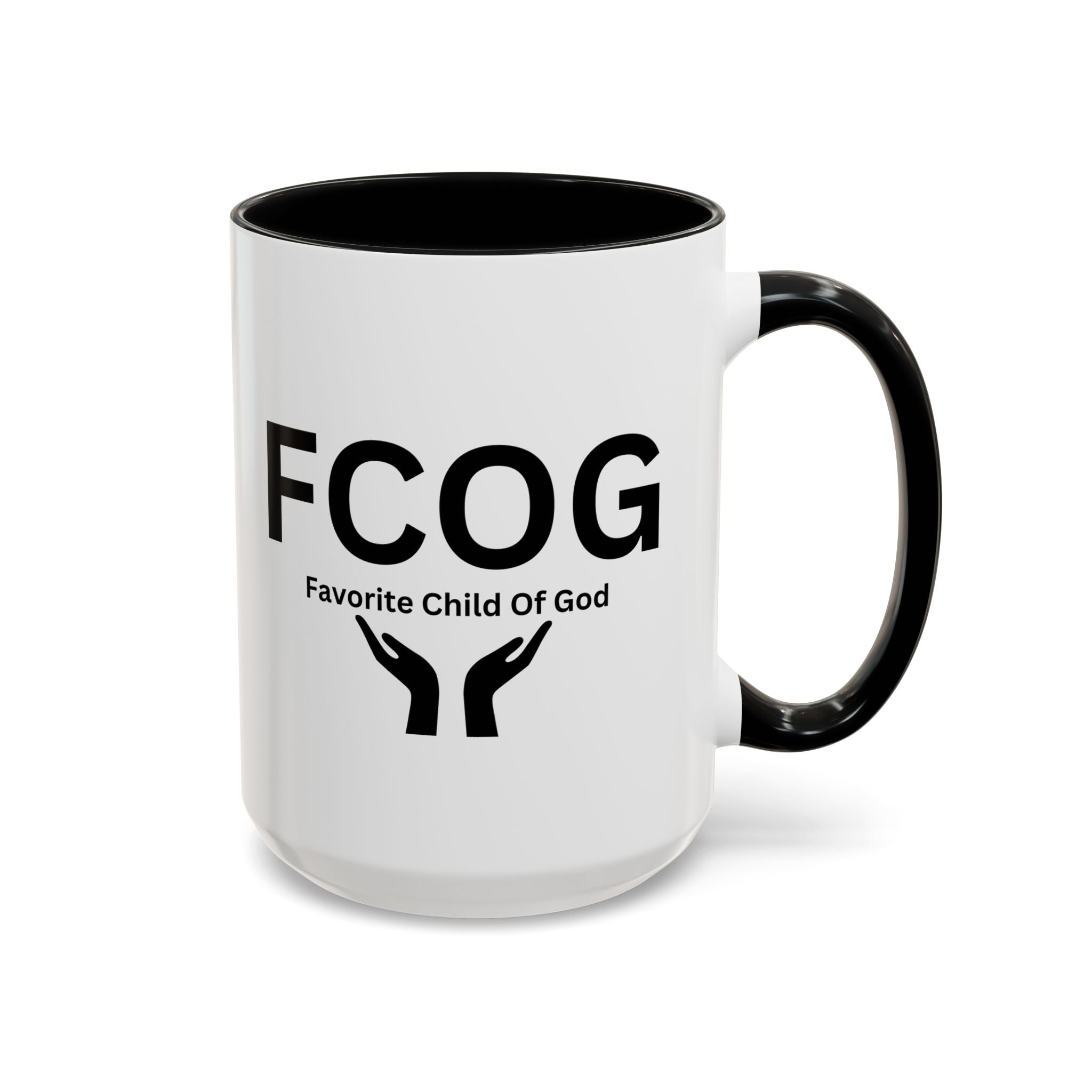 Favorite Child of God (FCOG) Accent Coffee Mug (11, 15oz)