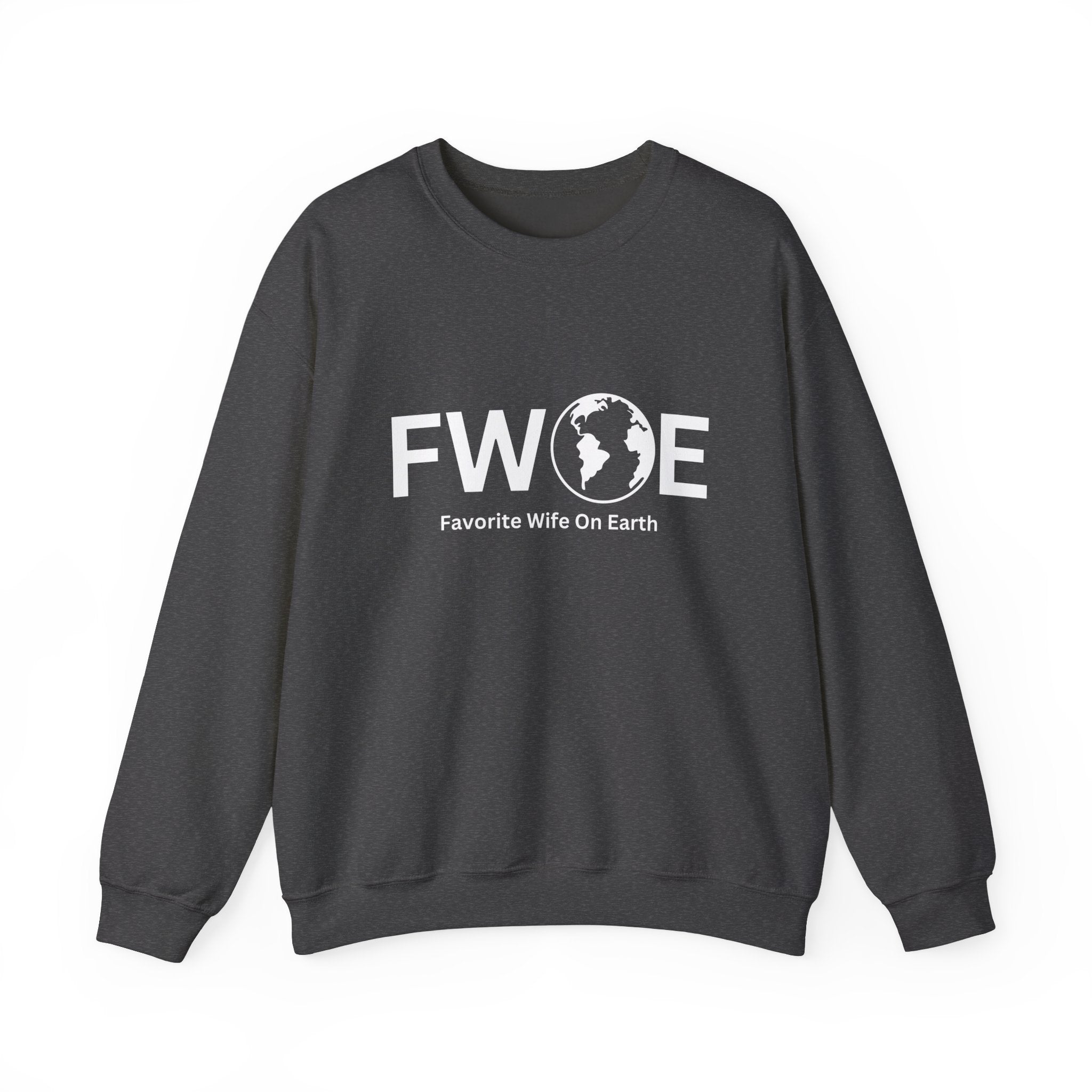 Favorite Wife On Earth (FWOE) Crewneck Sweatshirt - Cozy and Stylish Hoodie for Cold Days