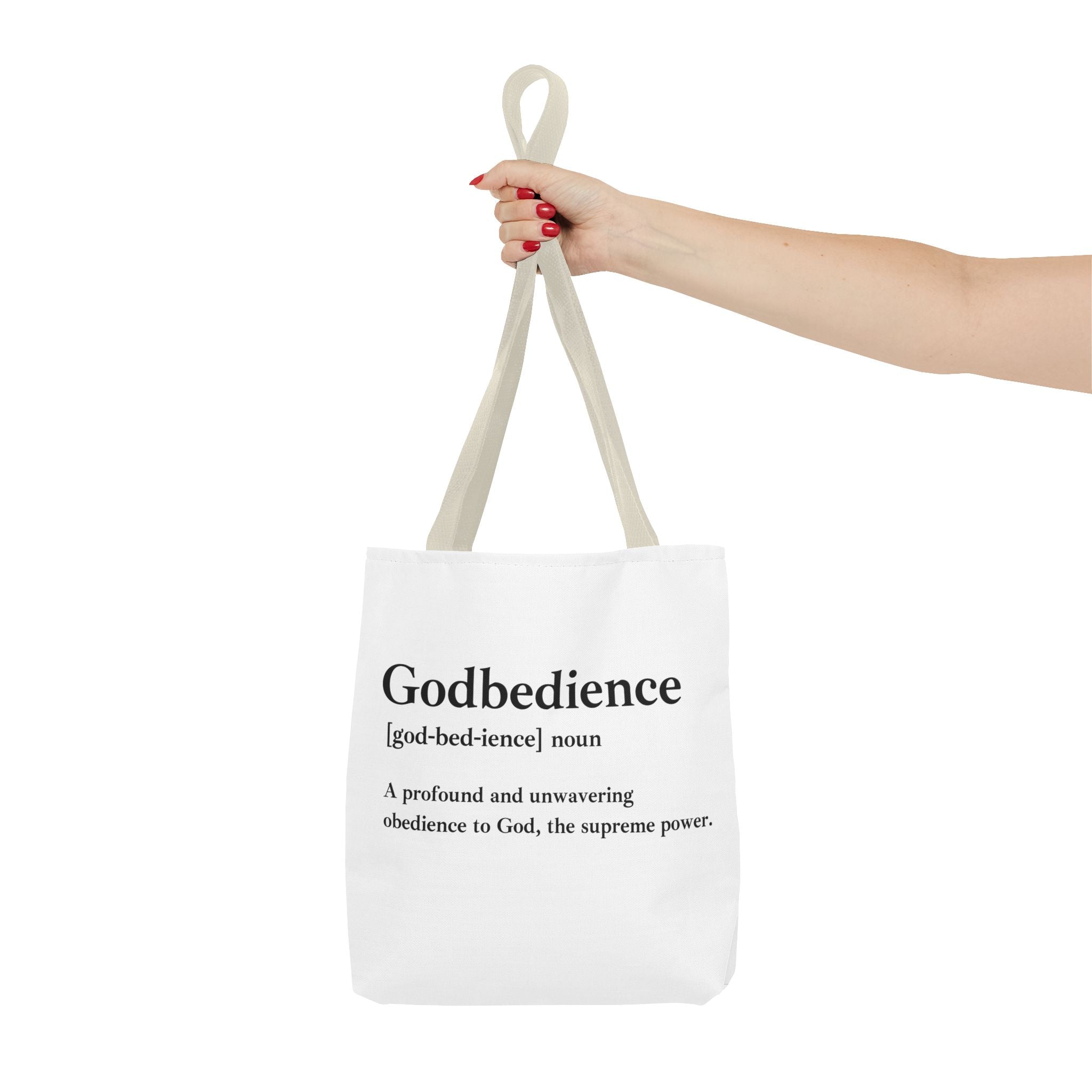 Godbedience Tote Bag - Custom Printed Stylish and Functional Tote