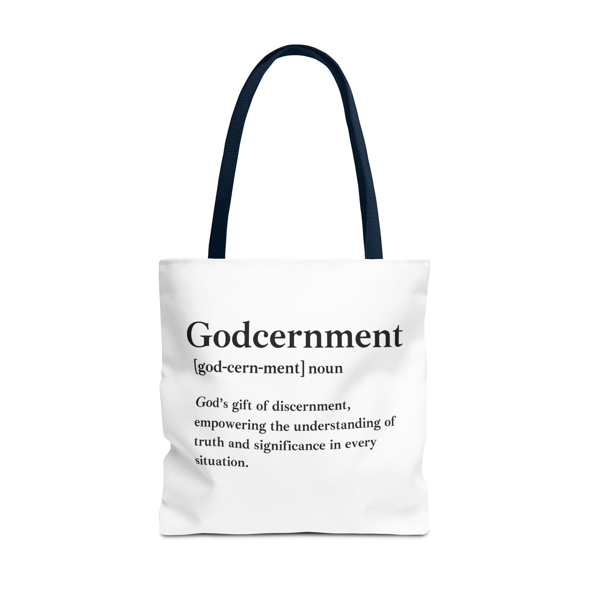 Godcernment Tote Bag - Custom Printed Stylish and Functional Tote
