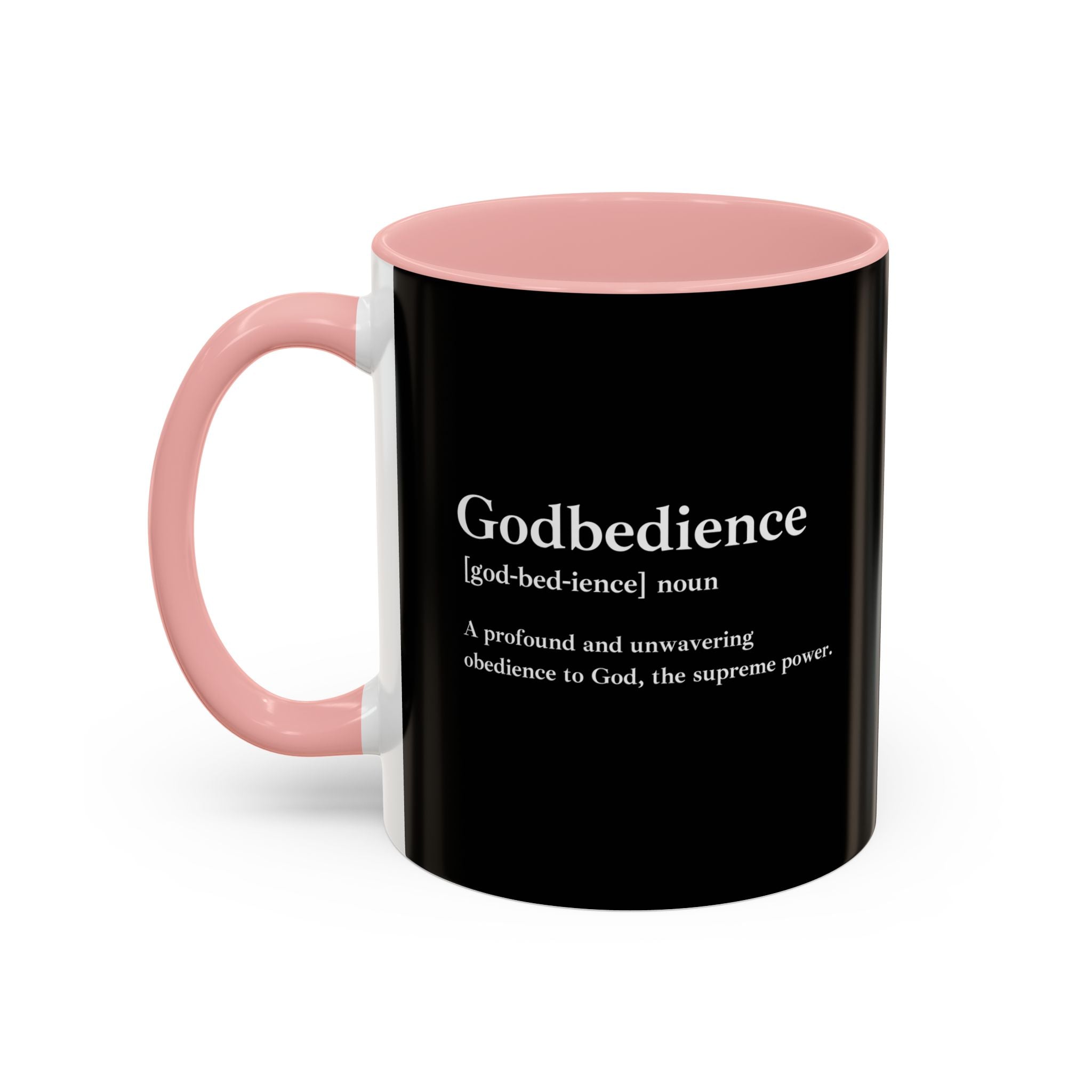 Godbedience Accent Coffee Mug (11, 15oz)
