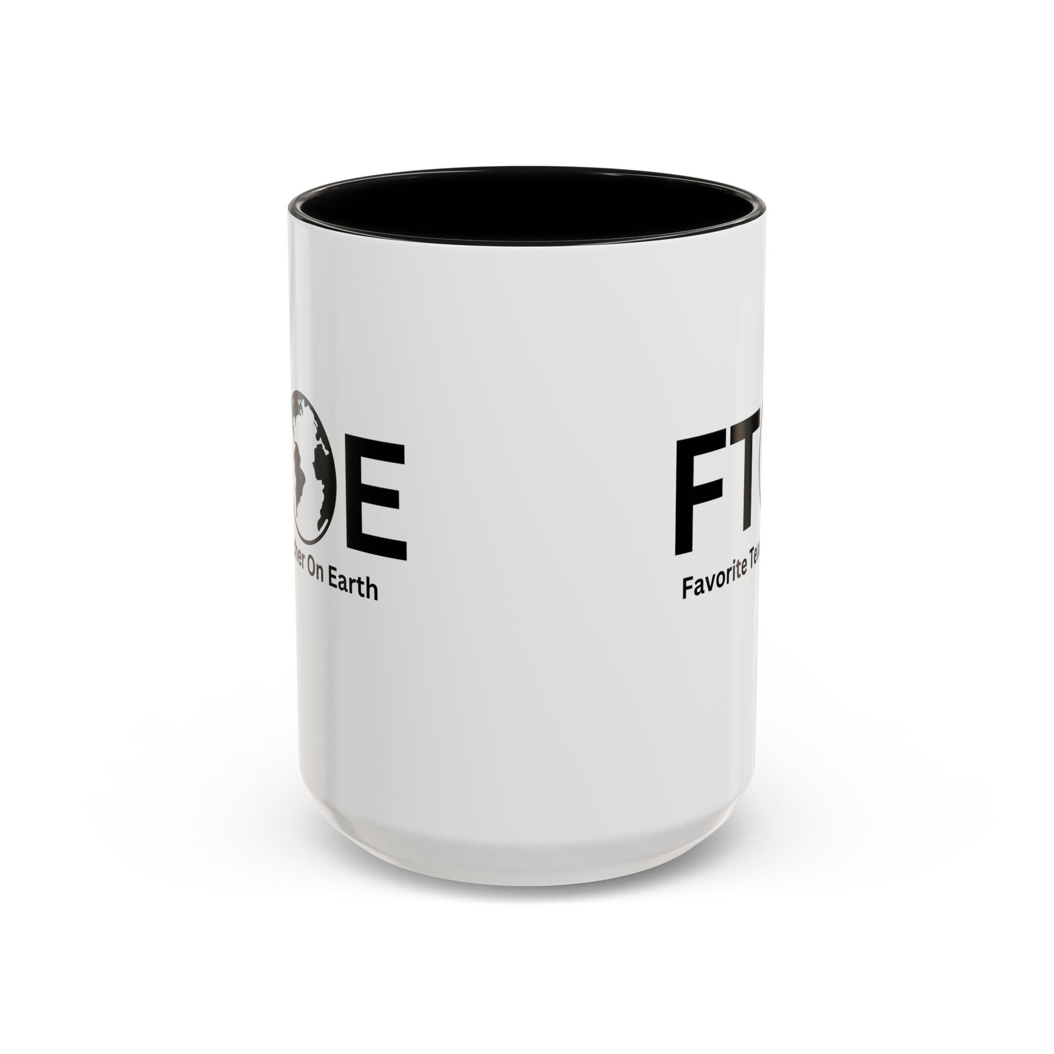 Favorite Teacher On Earth (FTOE) Accent Coffee Mug (11oz, 15oz)
