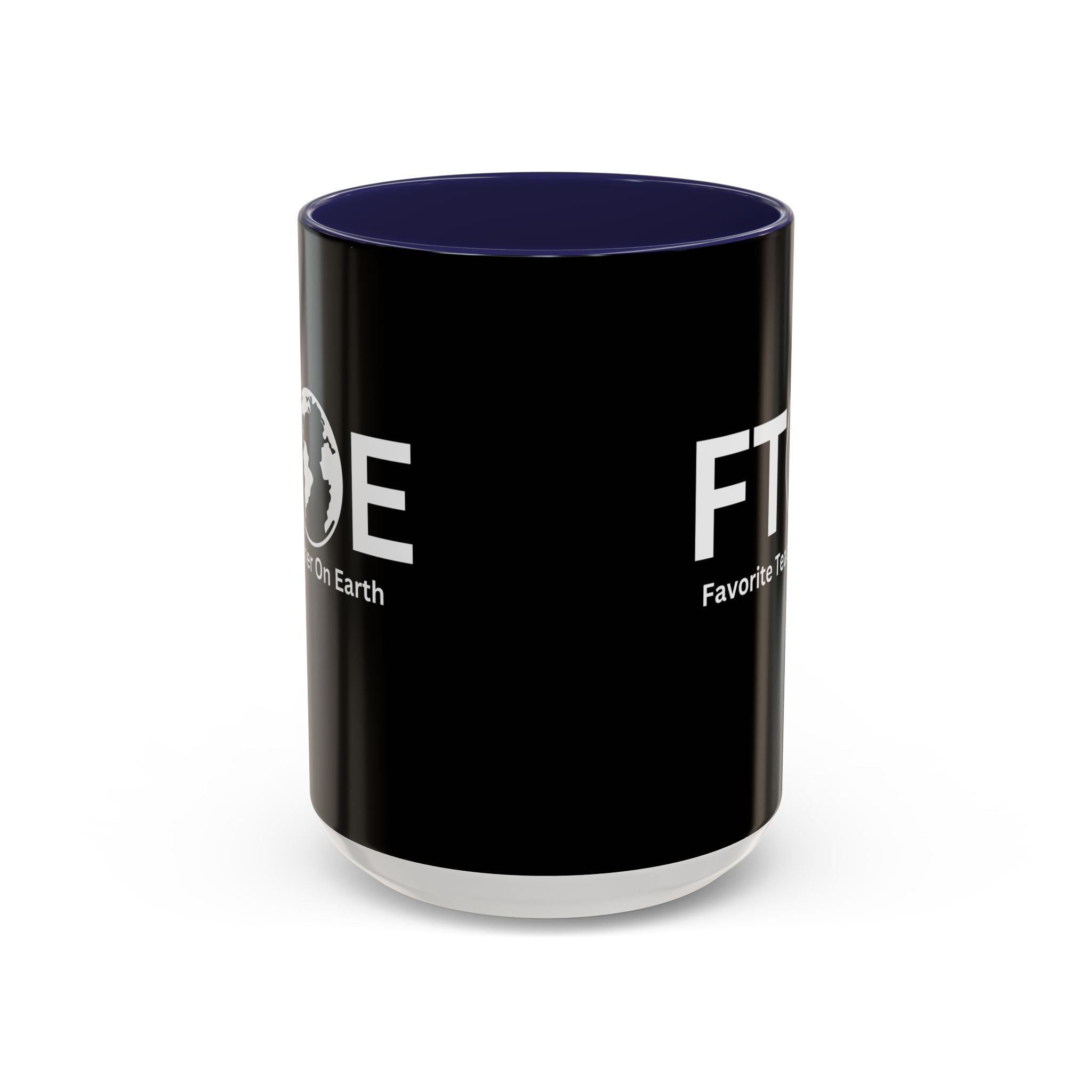 Favorite Teacher On Earth (FTOE) Accent Coffee Mug (11oz, 15oz)